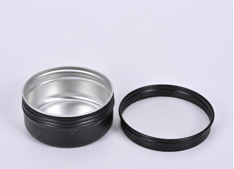 2oz Aluminum Tin Screw Top Round Metal Container With Lid,Storage Jar Travel can