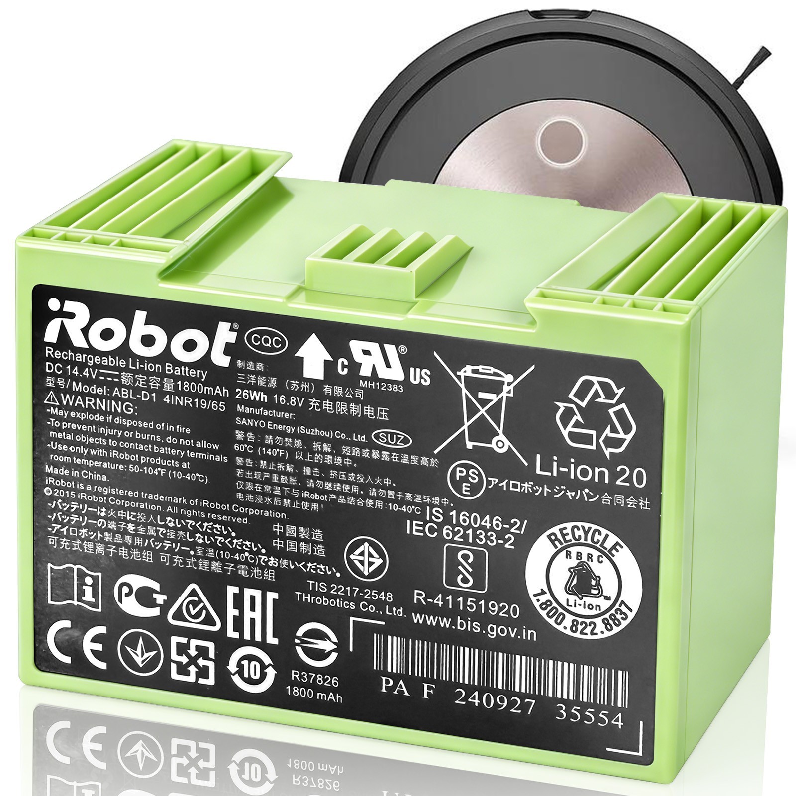 Genuine OEM i7 Replacement Battery For iRobot Roomba e5 e6 i3 i4 i6 i7+ ABL-D1