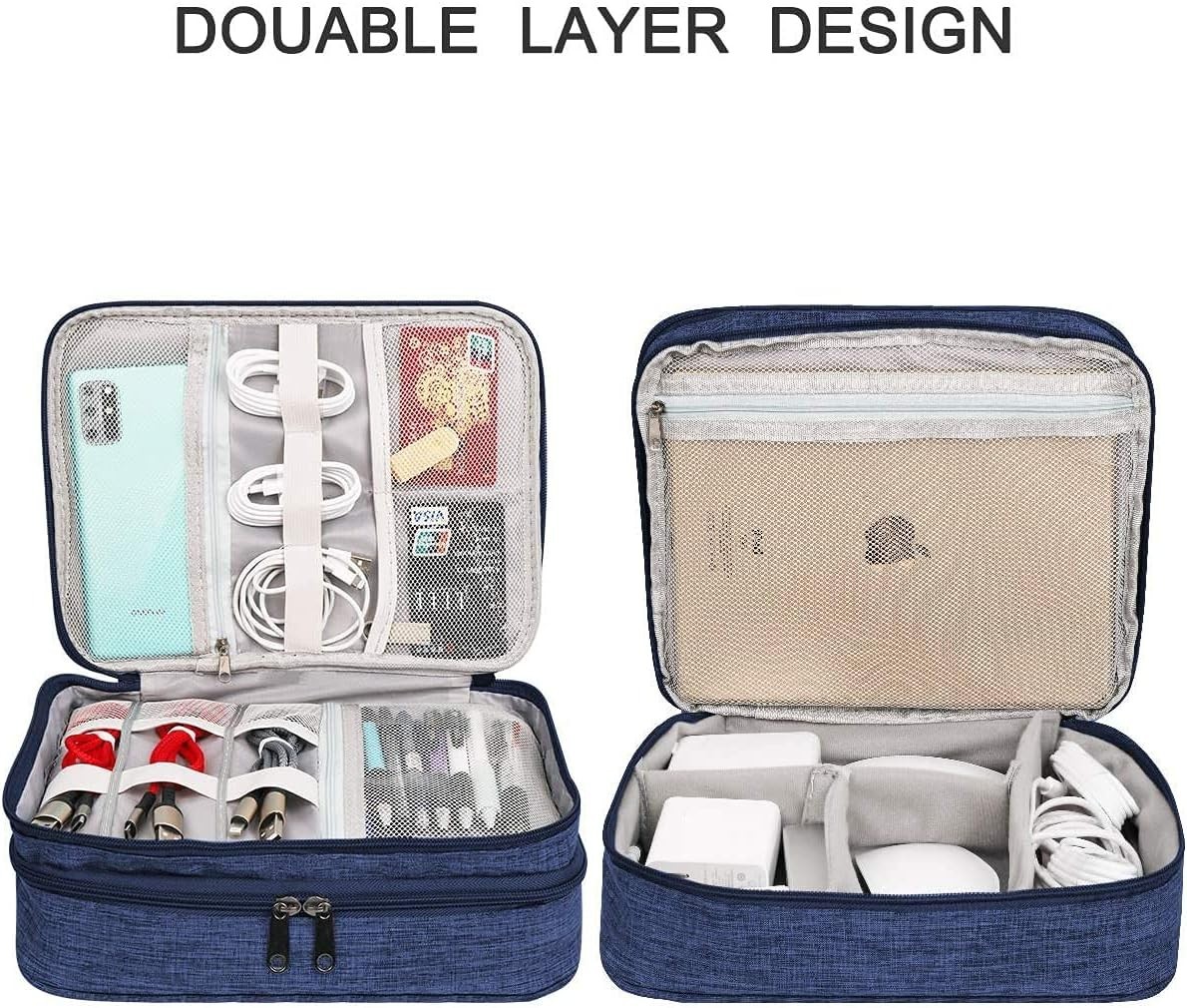Electronics Organizer Travel Cable Organizer Bag Waterproof Accessories Case