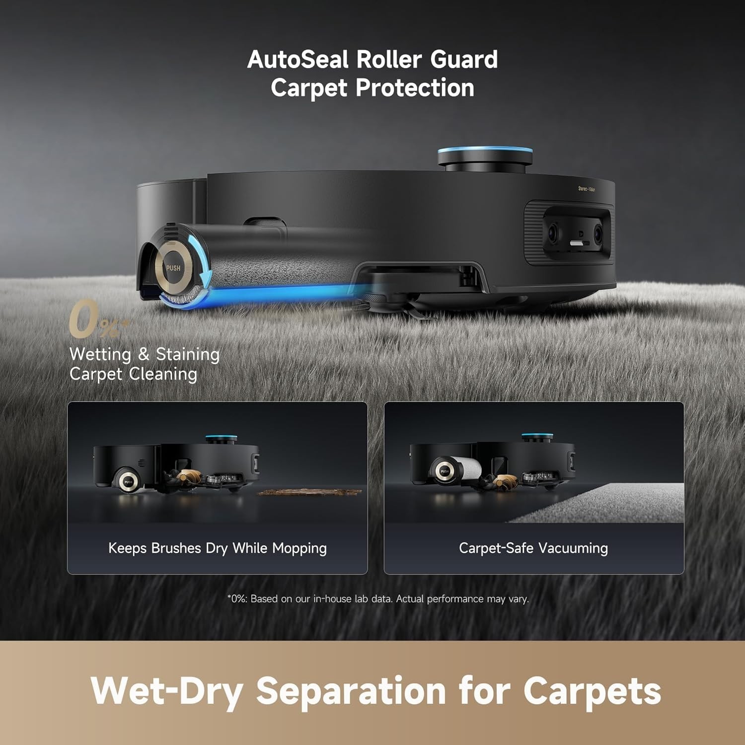 Dreame Aqua10 Ultra Roller Robot Vacuum and Mop BLACK