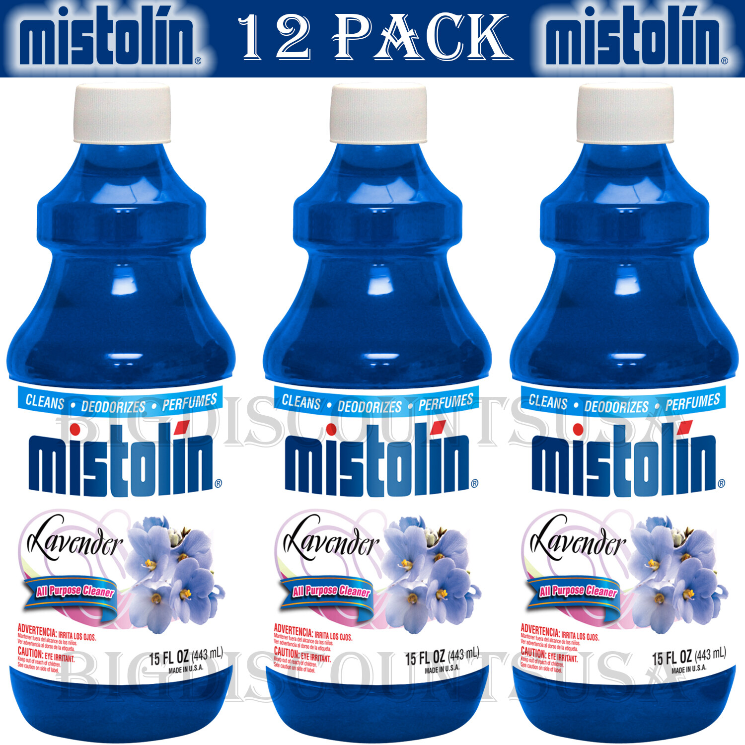 Mistolin All Purpose Cleaning Solution Lavender 15 fl oz (12 PACK)