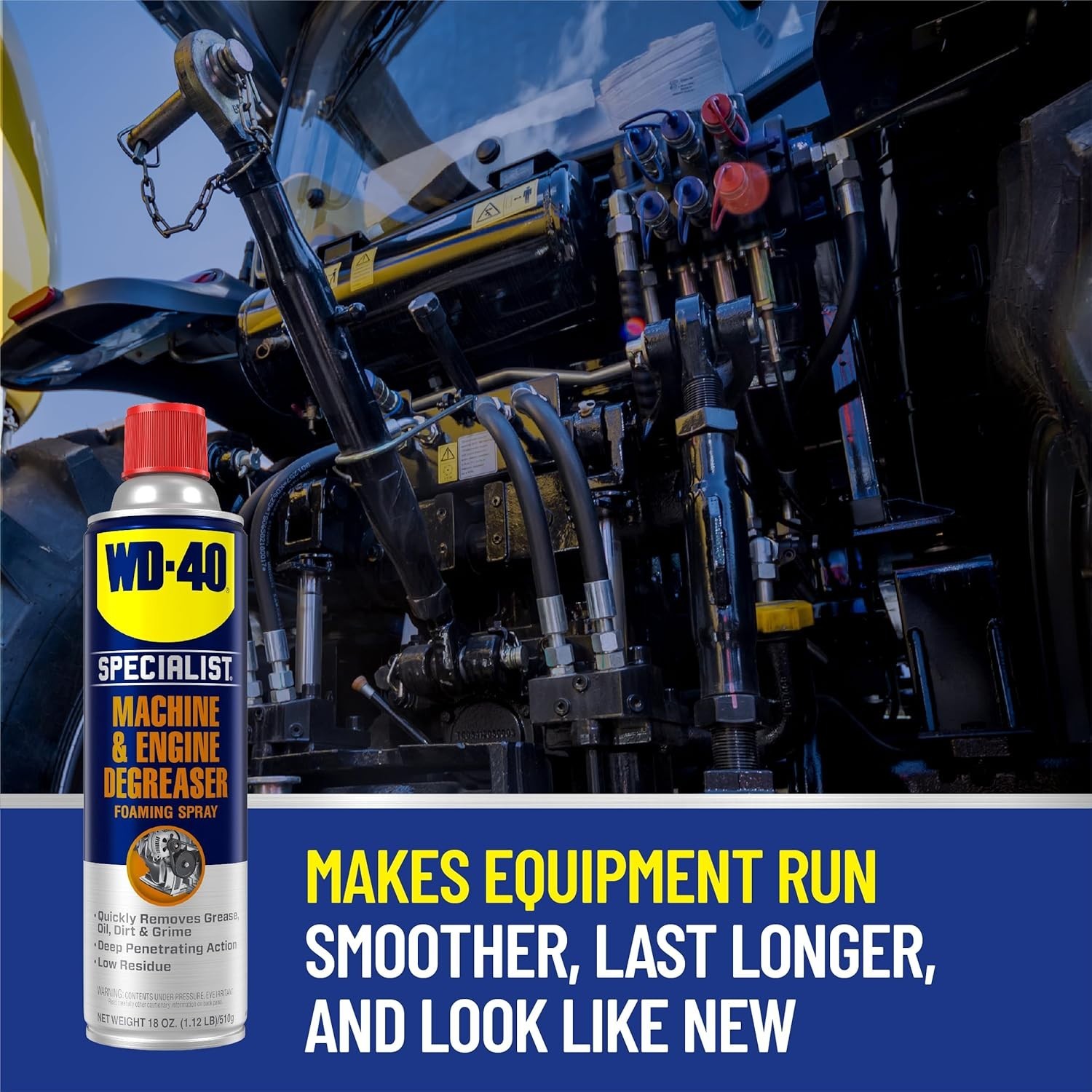 18 Oz Foaming Engine Degreaser Spray [4-Pack] – Ultimate Oil & Grease Remover