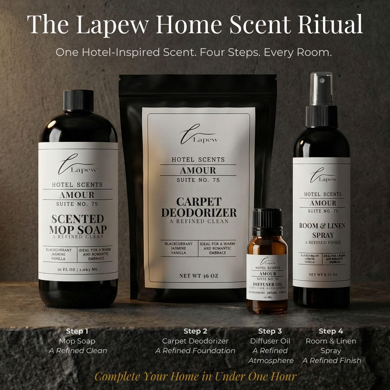 Lapew Hotel Scents Luxury Carpet Deodorizer Powder | Amour Suite 75 | Inspire…