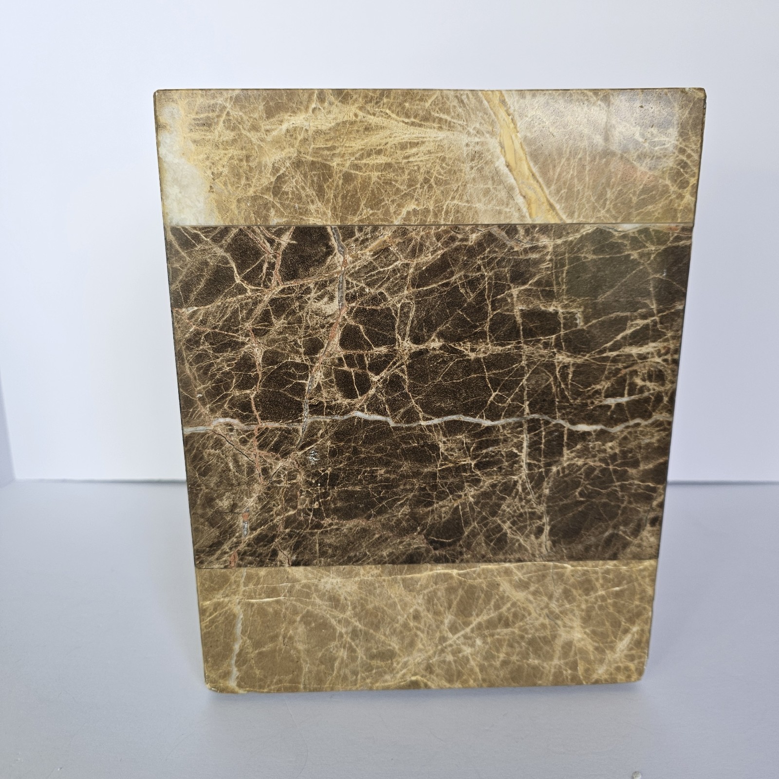 Marble Stone Wastebasket Heavy