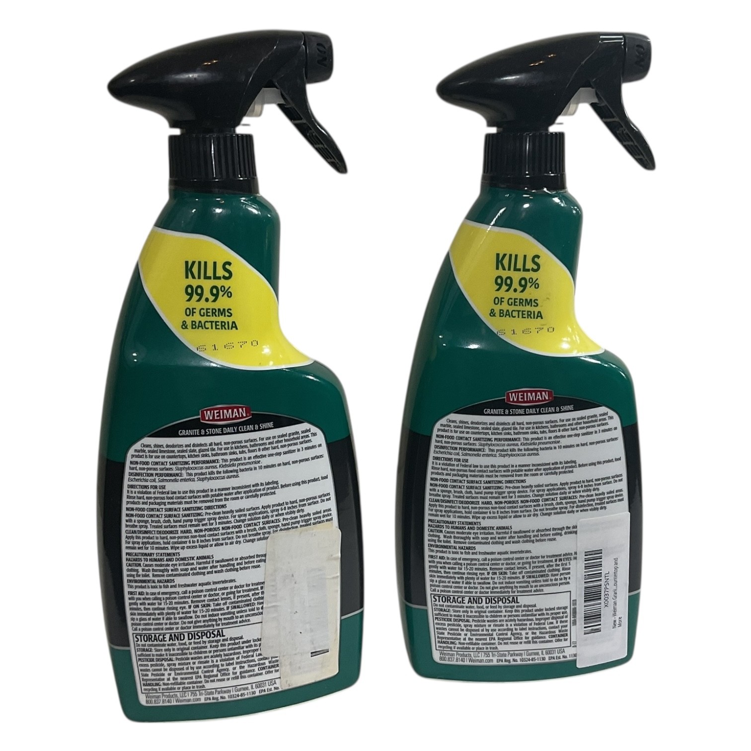 Weiman Daily Granite & Stone Cleaner Daily Clean & Shine 24 Oz Pack of 2
