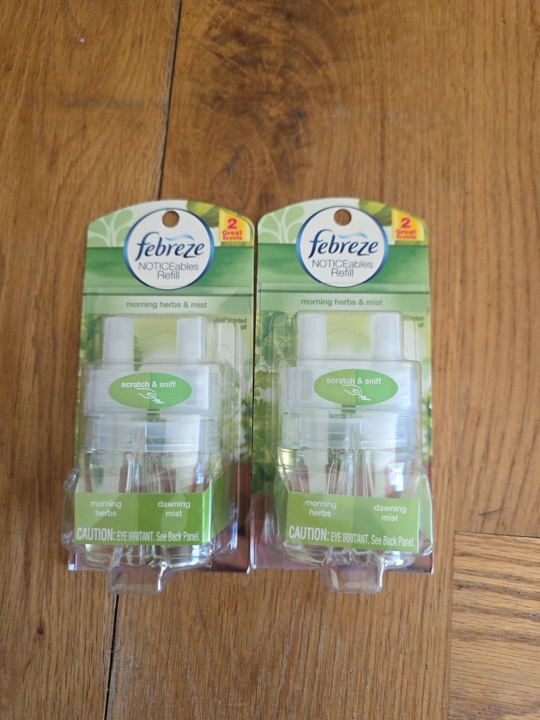 Discontinued Febreze NOTICEables Scented Oil REFILL Morning Herb & Dawning Mist