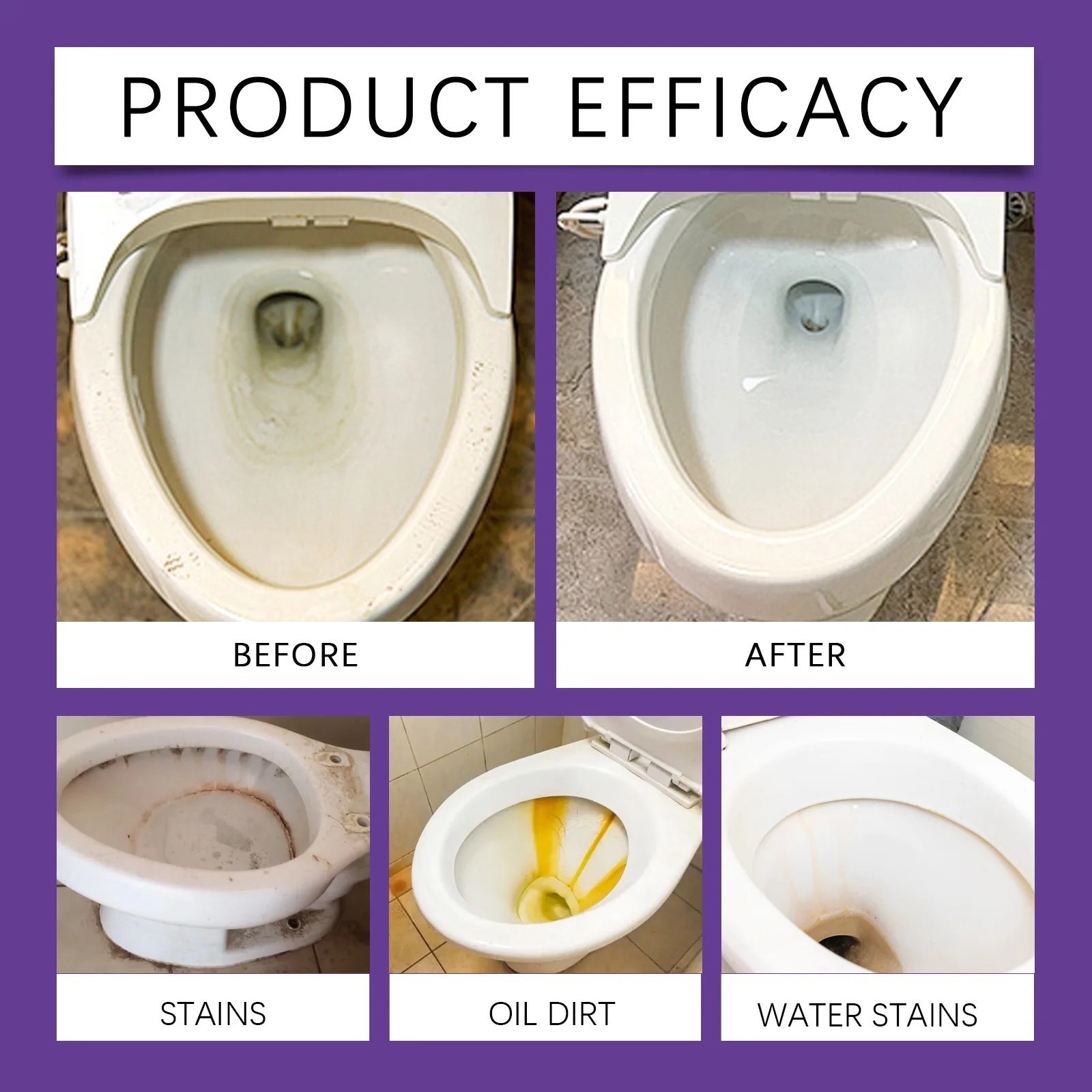 1~5 Bags Fizzclean Toilet Foam Cleaner, Toilet Cleaning Foam Insta-Action 100g