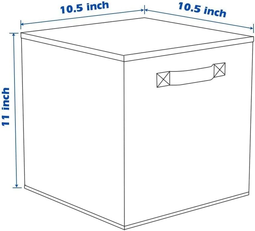 Foldable Storage Cube with Handle Dimensions: 10.5 inx 11 inx 10.5 in