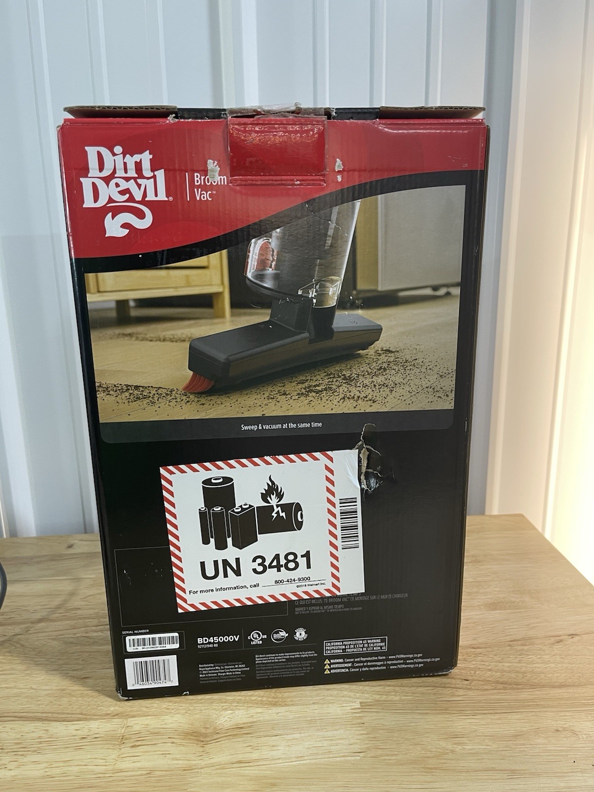 Dirt Devil Broom Vac Bagless Cordless Standard Filter Rechargeable Sweeper