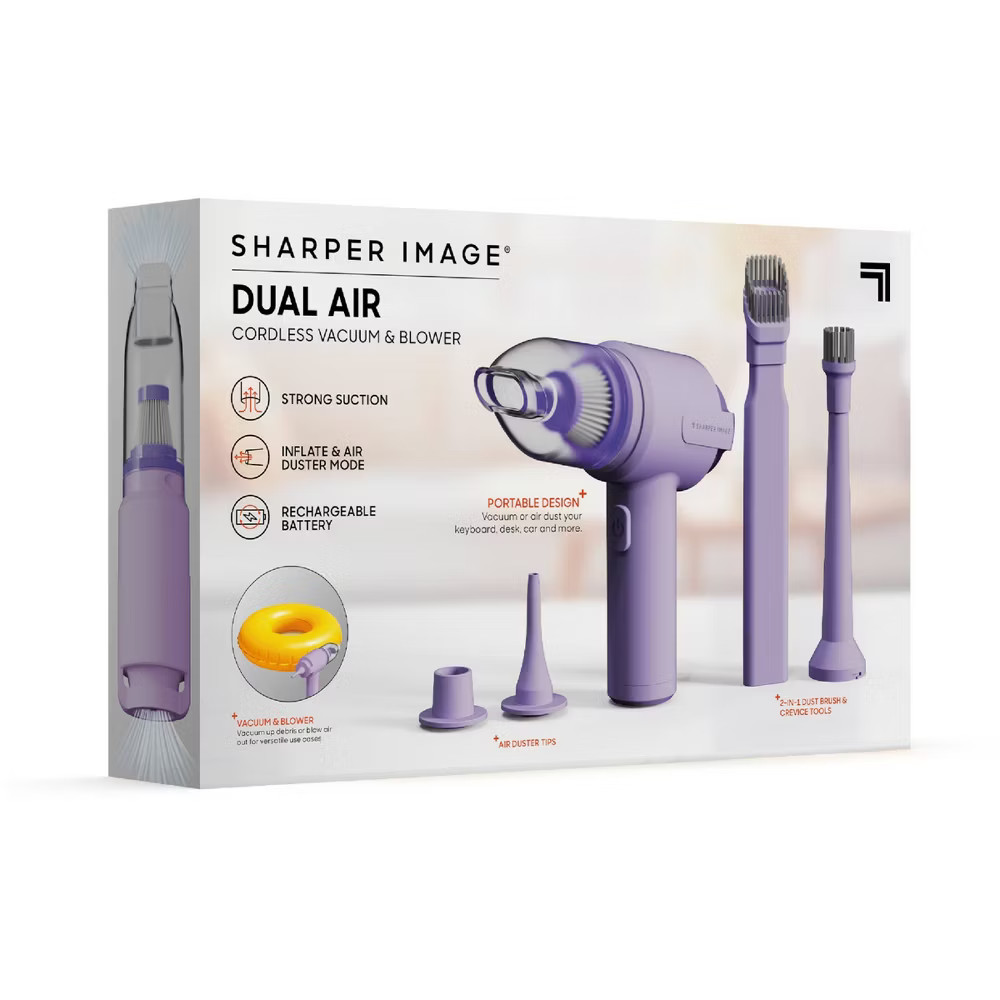 Sharper Image Cordless Handheld Vacuum and Blower Purple
