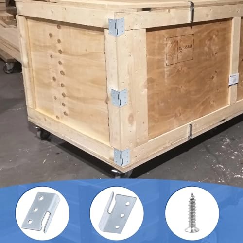 Set(16Pcs) Trailer Wood Sides Bracket, 2″ x 1.1″(LxW), Trailer Rack Corner 8