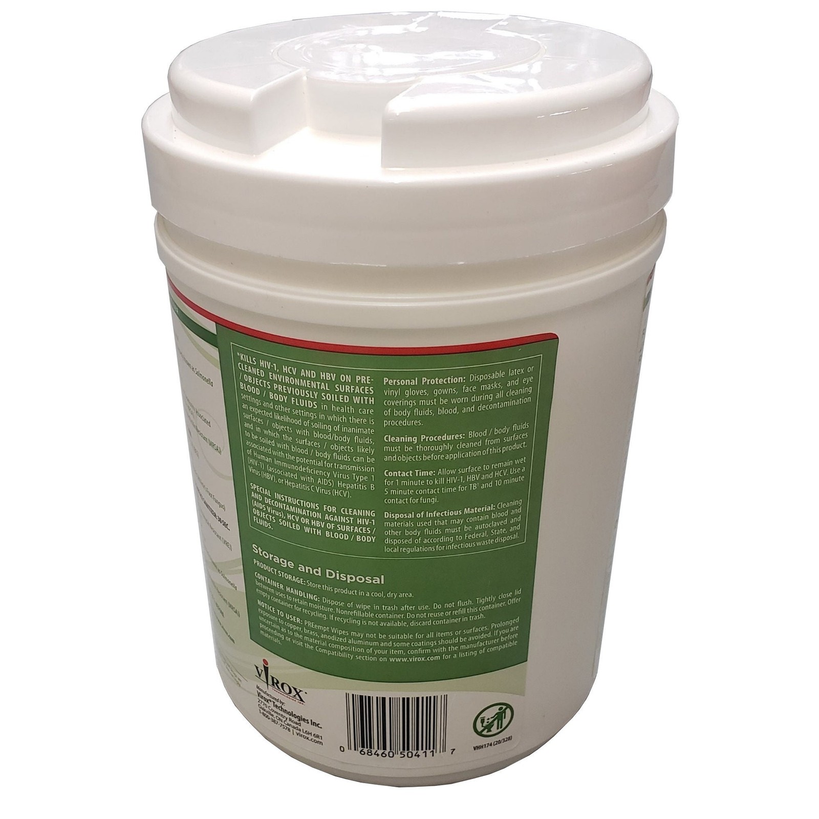PREempt Surface Disinfectant Cleaner Wipe Canister Unscented 160 Ct 21221