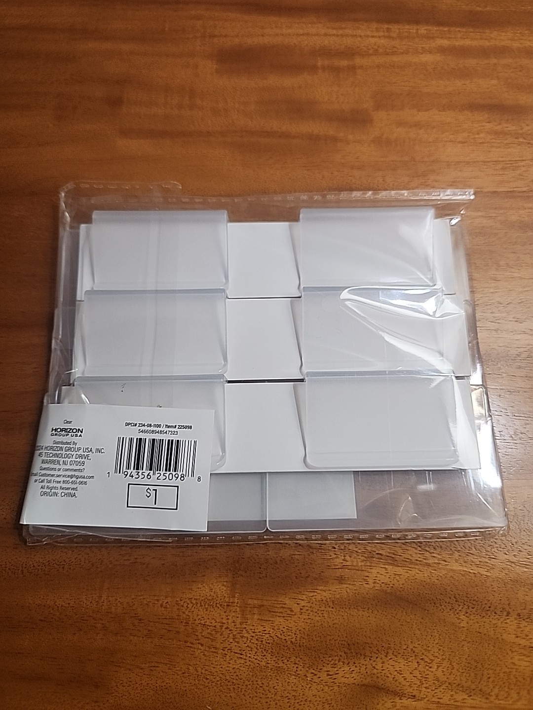 Dry Erase Basket Labels ,Clip On for Pantry, Laundry, Storage Baskets 6PK Clear