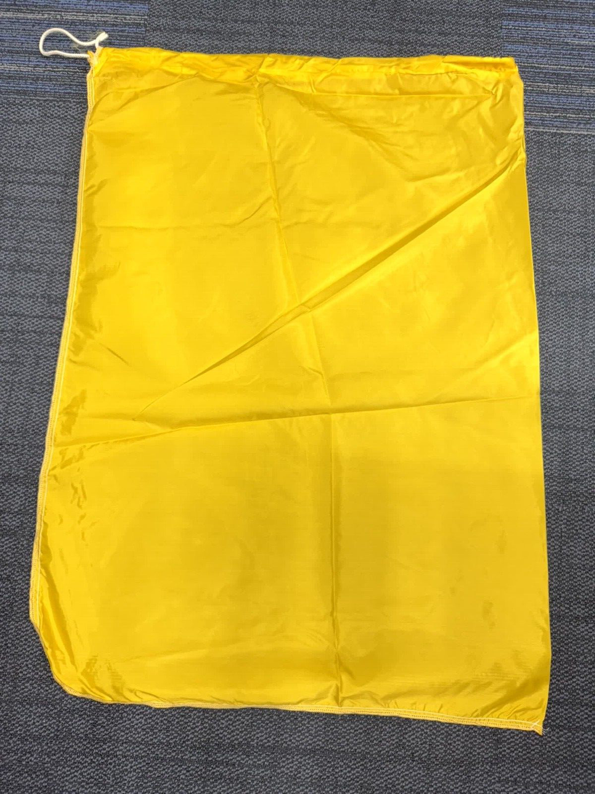 Jumbo Heavy Duty Yellow Nylon Laundry Bag Drawstring Closure 30×40