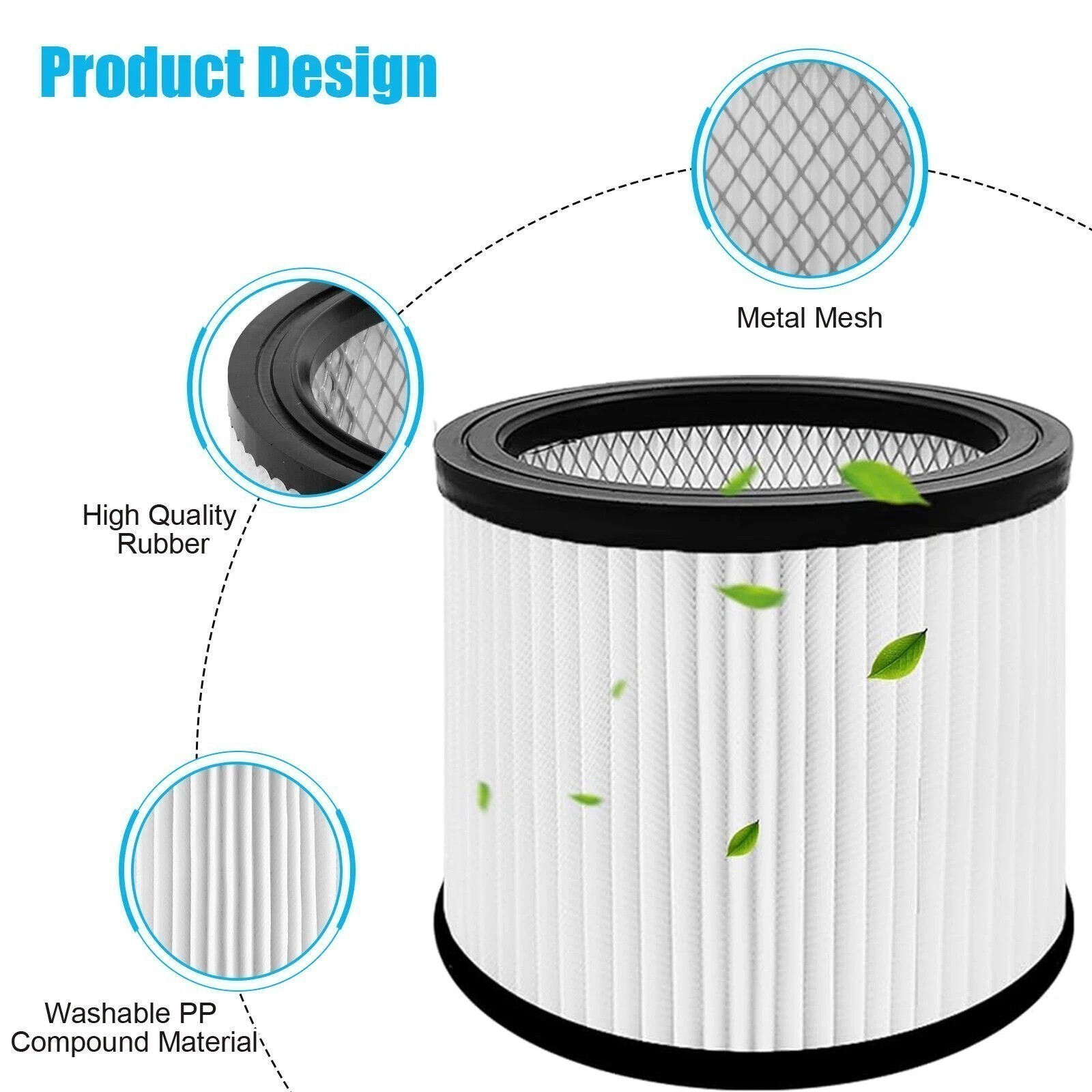 Wet/Dry Cartridge Filter For Shop-Vac Vacuum Cleaner Accessories 90304 90585 Kit