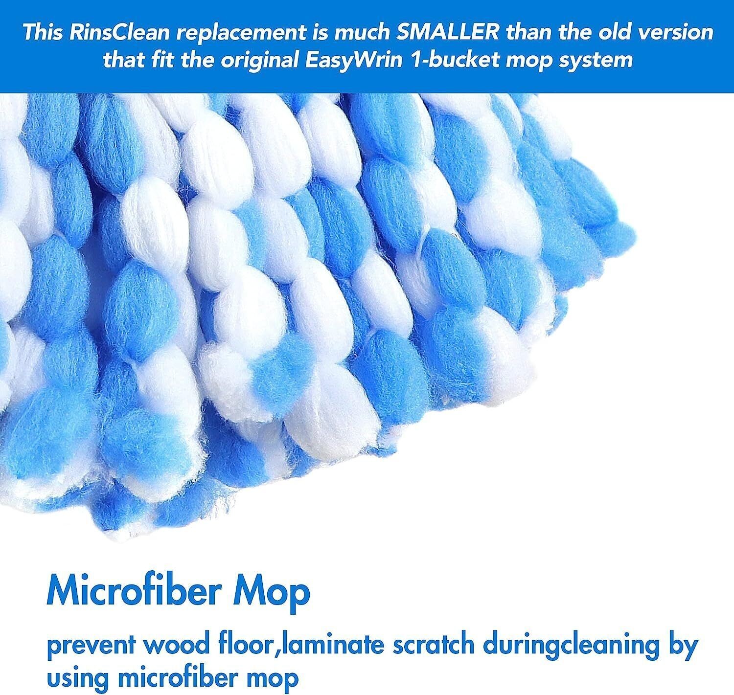 3x Replacement Microfiber Mop Head Wring Refill For O-Cedar RinseClean Spin Mop