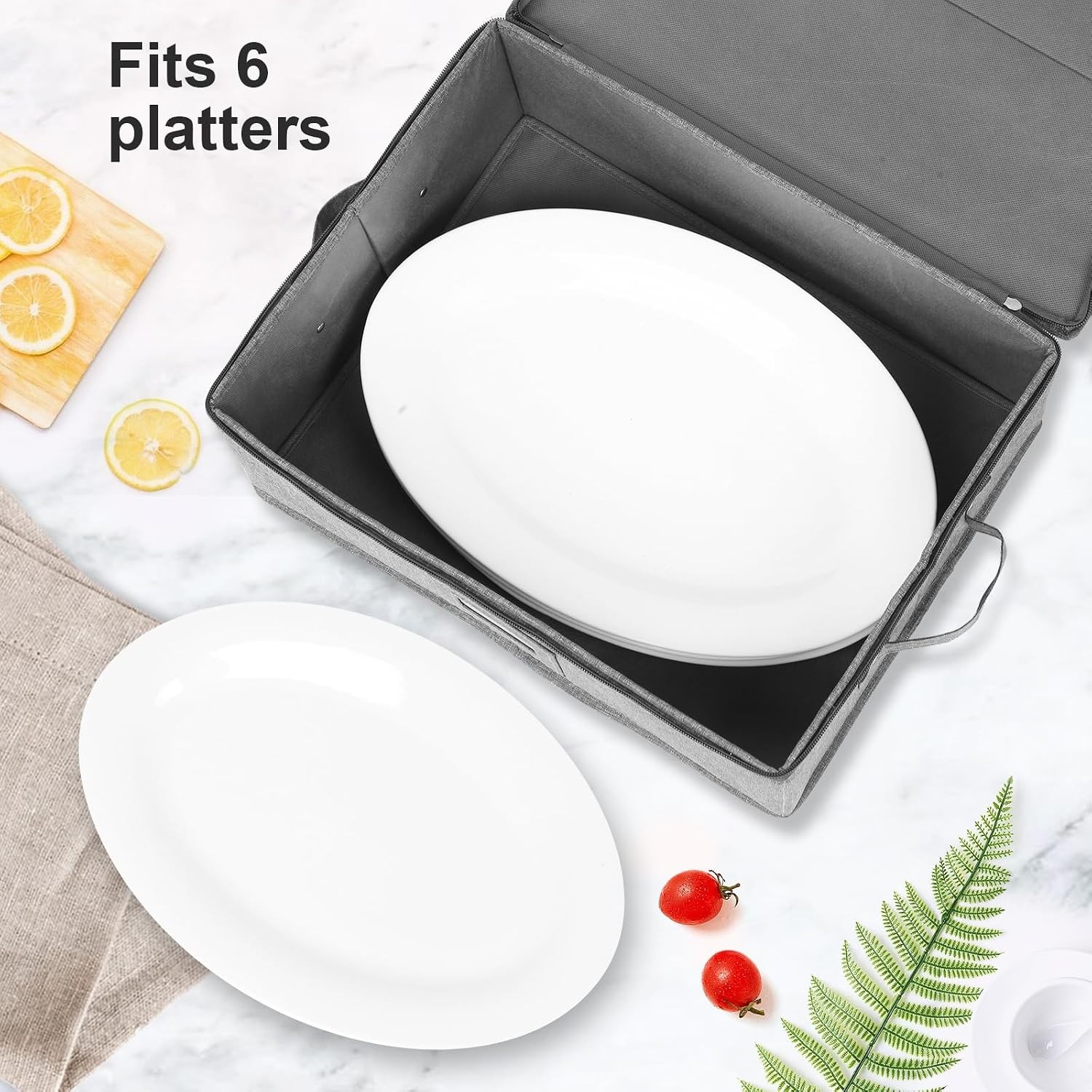 China Storage Containers Hard Shell 2 Pack Platter Storage Case 17″ x 13″ x 6″