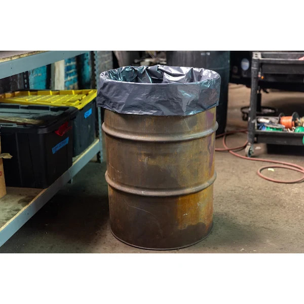 Plasticplace 60 Gallon Black Contractor Trash Bags, 2.0 Mil, 50 Count