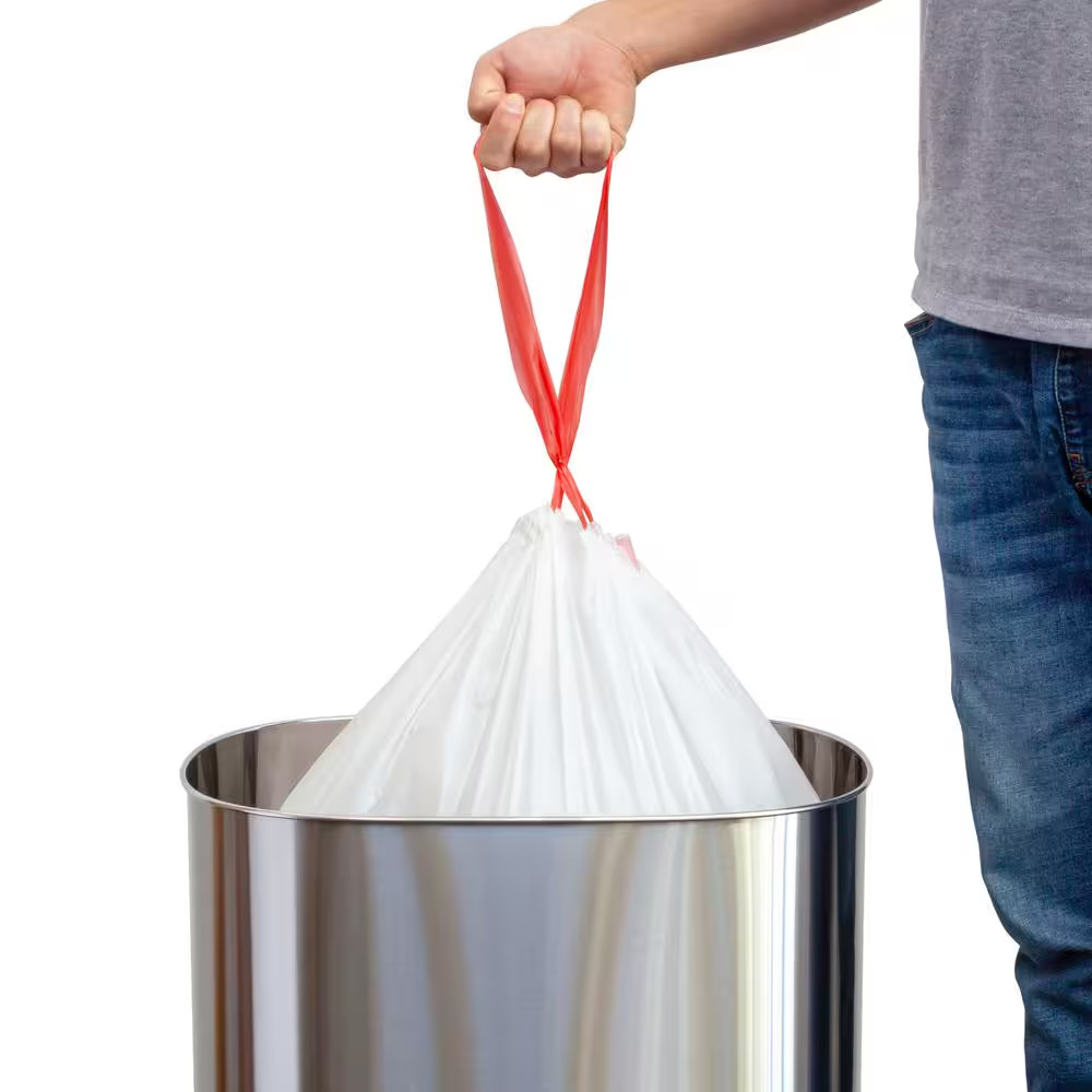 21 Gal./80 L Lavender Scented Drawstring Closure Trash Bags Liners (45-Count)
