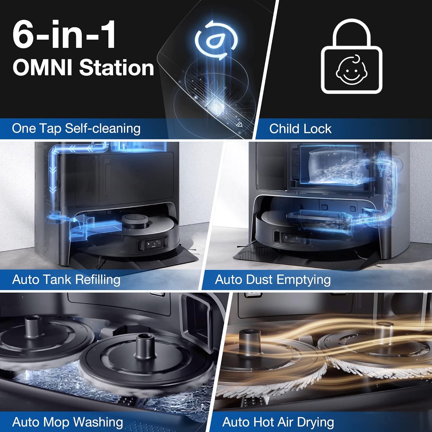 Emptying – ECOVACS DEEBOT X1 Omni Robot Vacuum and Mop Combo with Self