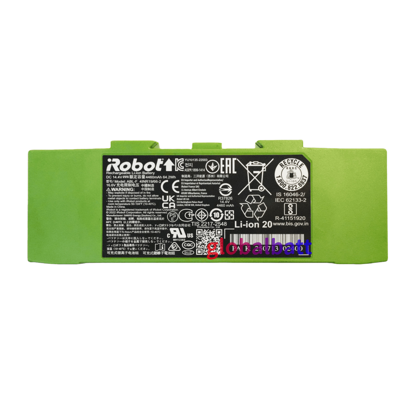 Genuine 14.4V 4460mAh Li-ion Extended Battery for iRobot Roomba J6+ J7+ J8+ J9+