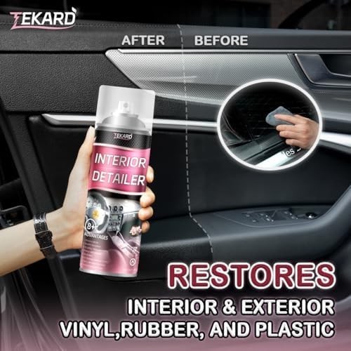 TEKARD Car Interior Cleaner & Polisher – 3x15oz Bottles for Auto Detailing~