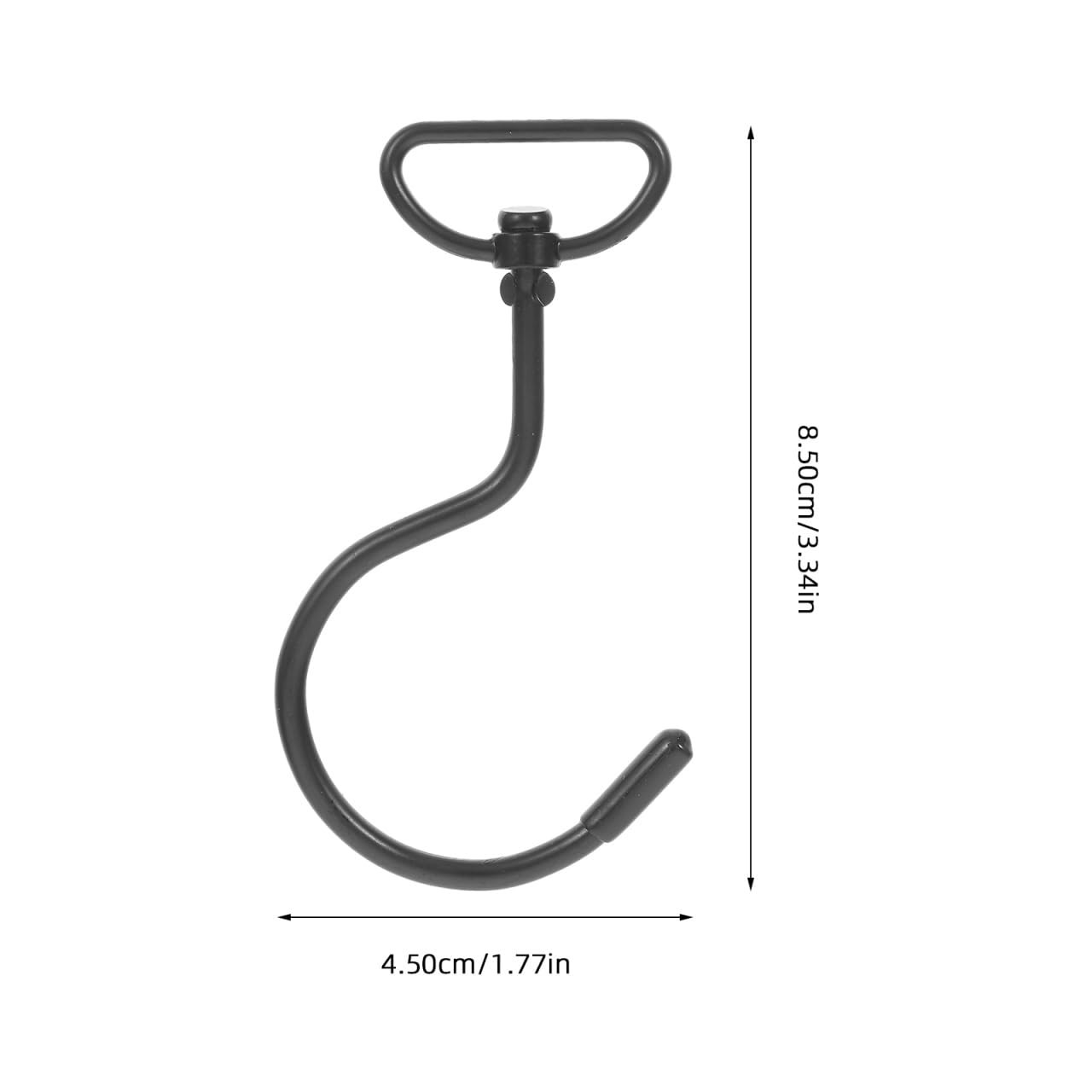 10 Pcs 360° Rotating Metal Hooks No Drill Stainless Steel Swivel S Hook Hange…