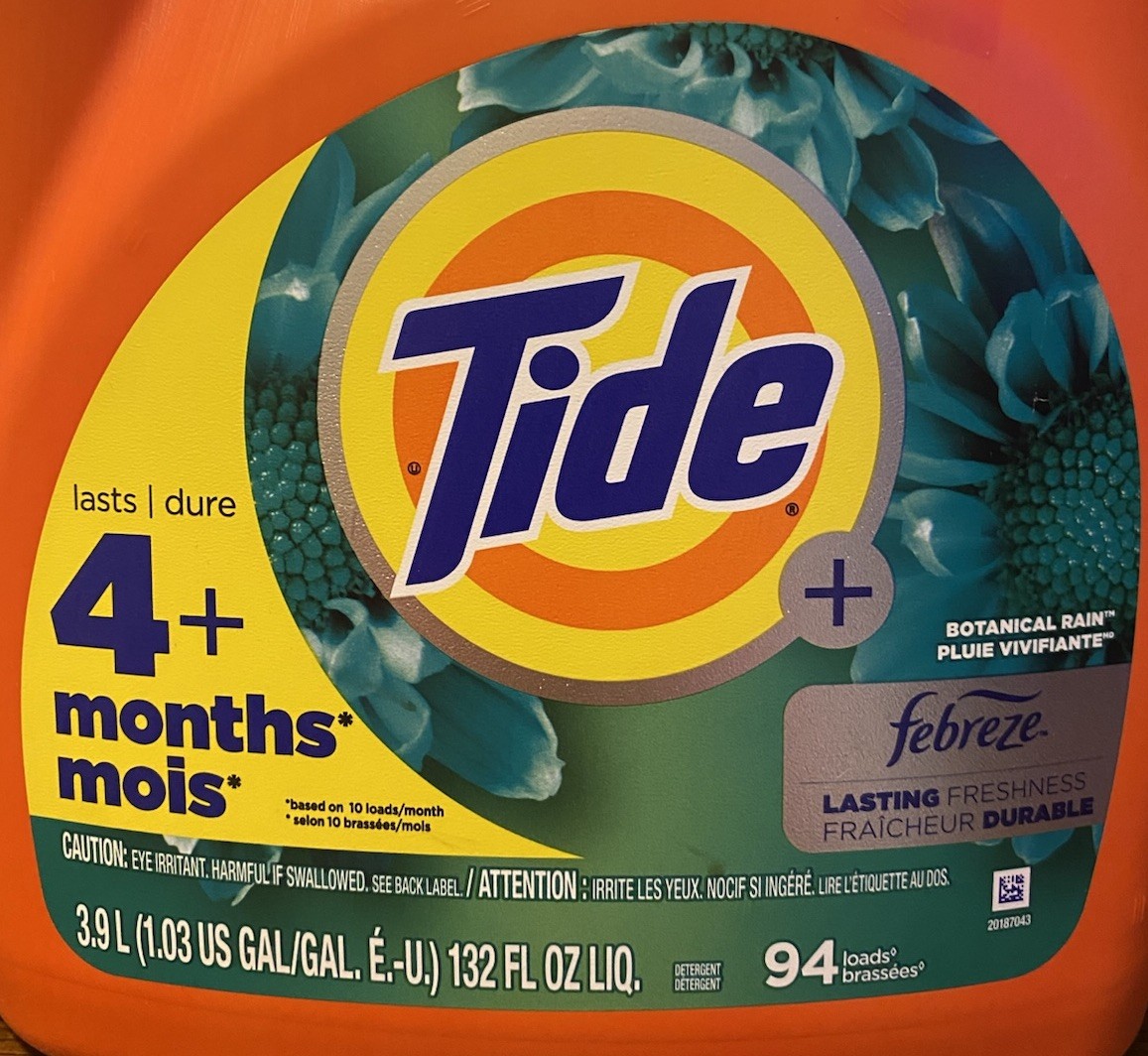 Tide Botanical Rain Liquid Laundry Detergent 132 Oz – Discontinued Scent – HTF!