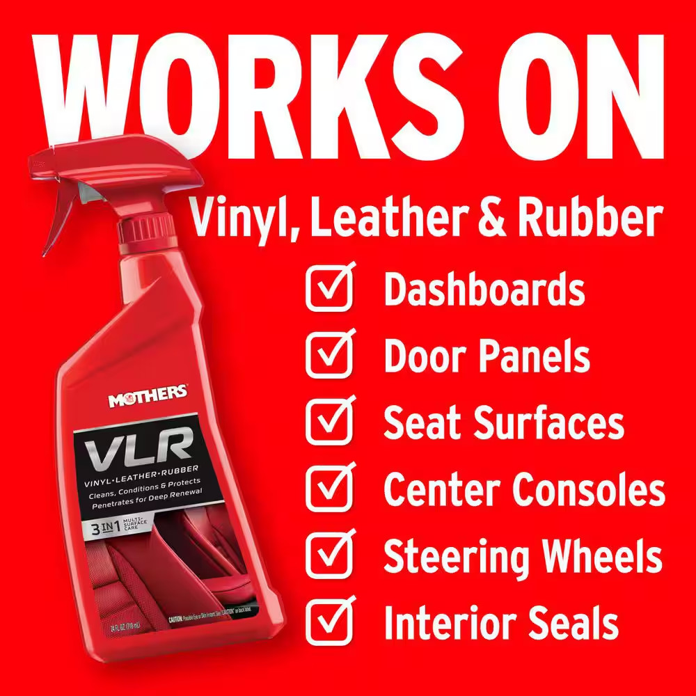 24 Oz. VLR Vinyl, Leather and Rubber Care Cleaner and Protectant Spray