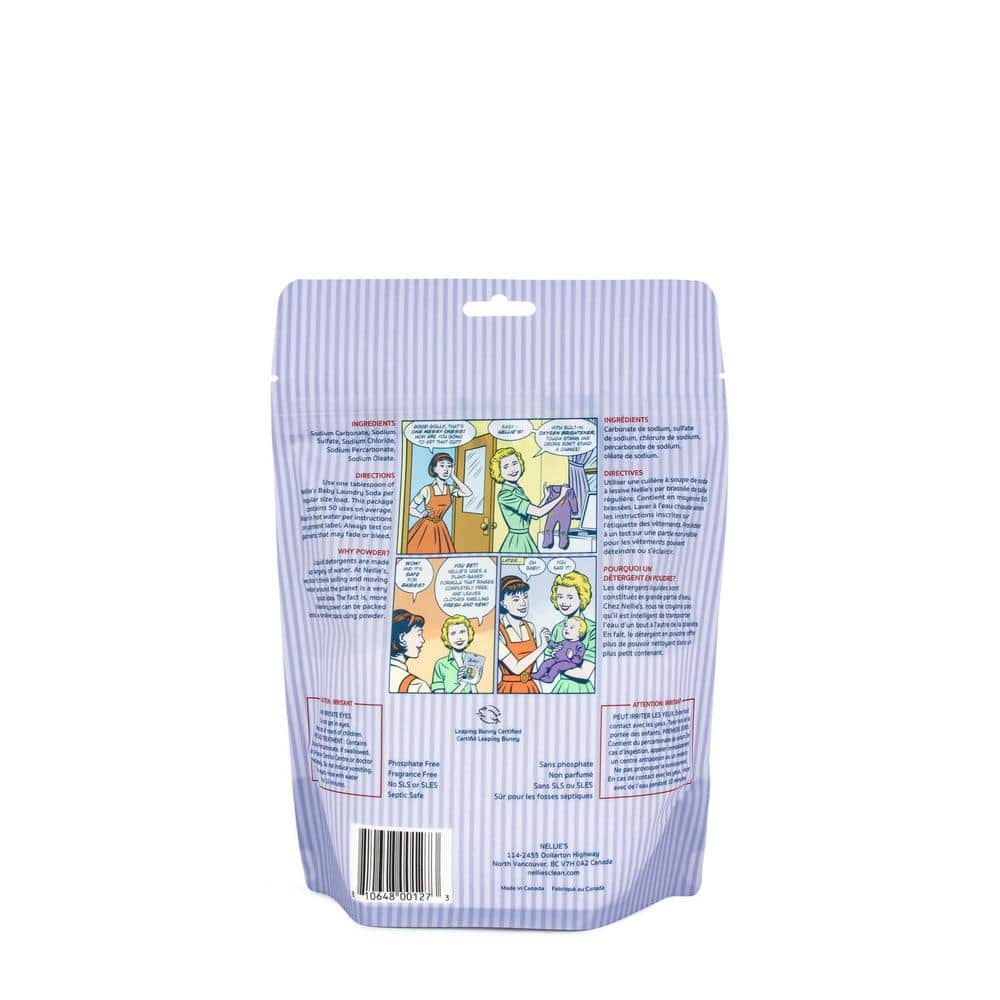 Fragrance Free Powder Laundry Detergent Pouch, Baby Safe, 1.6 Lbs.
