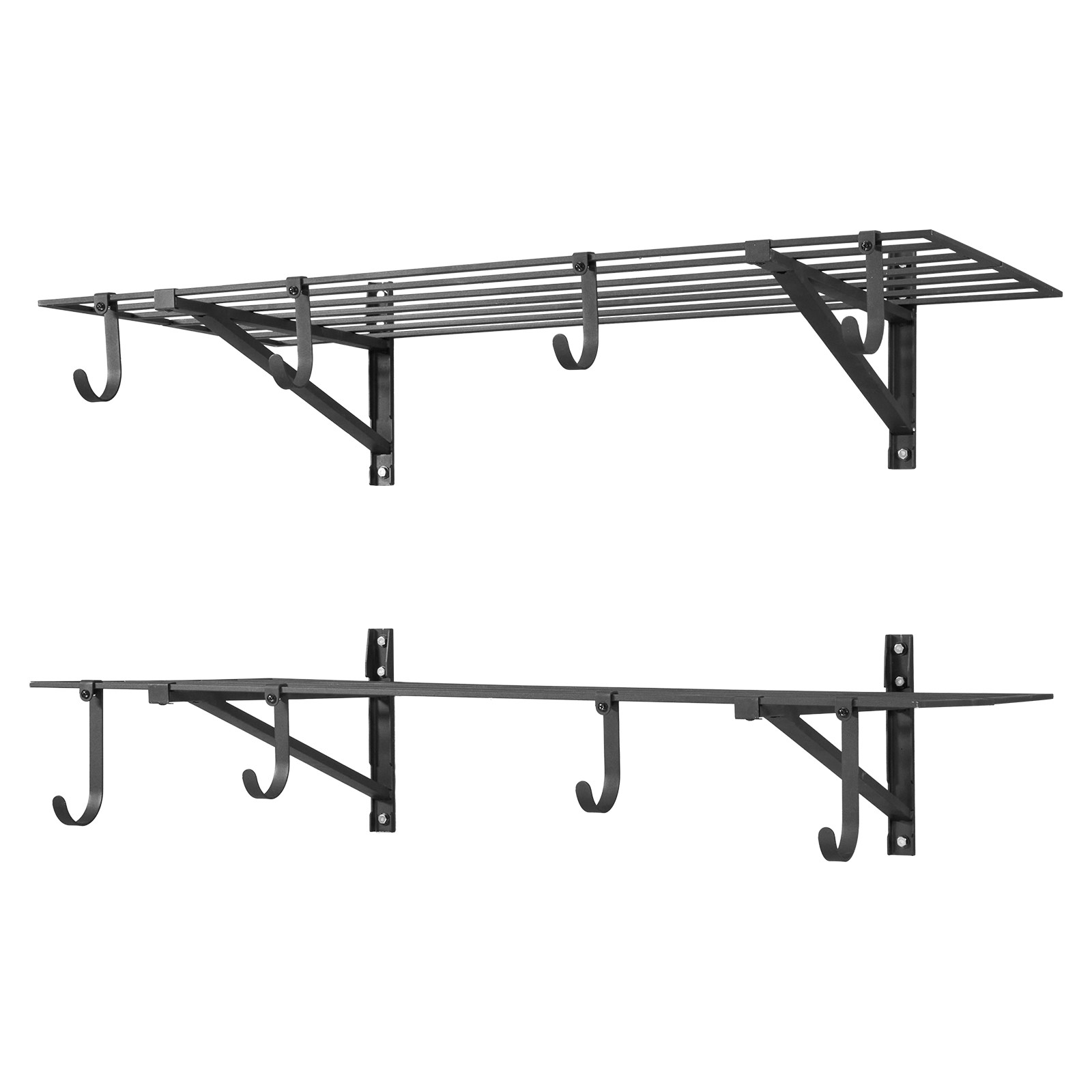 Uimoso 2 x 4 ft Wall-Mounted Garage Shelving, 520 lbs Capacity for Storage