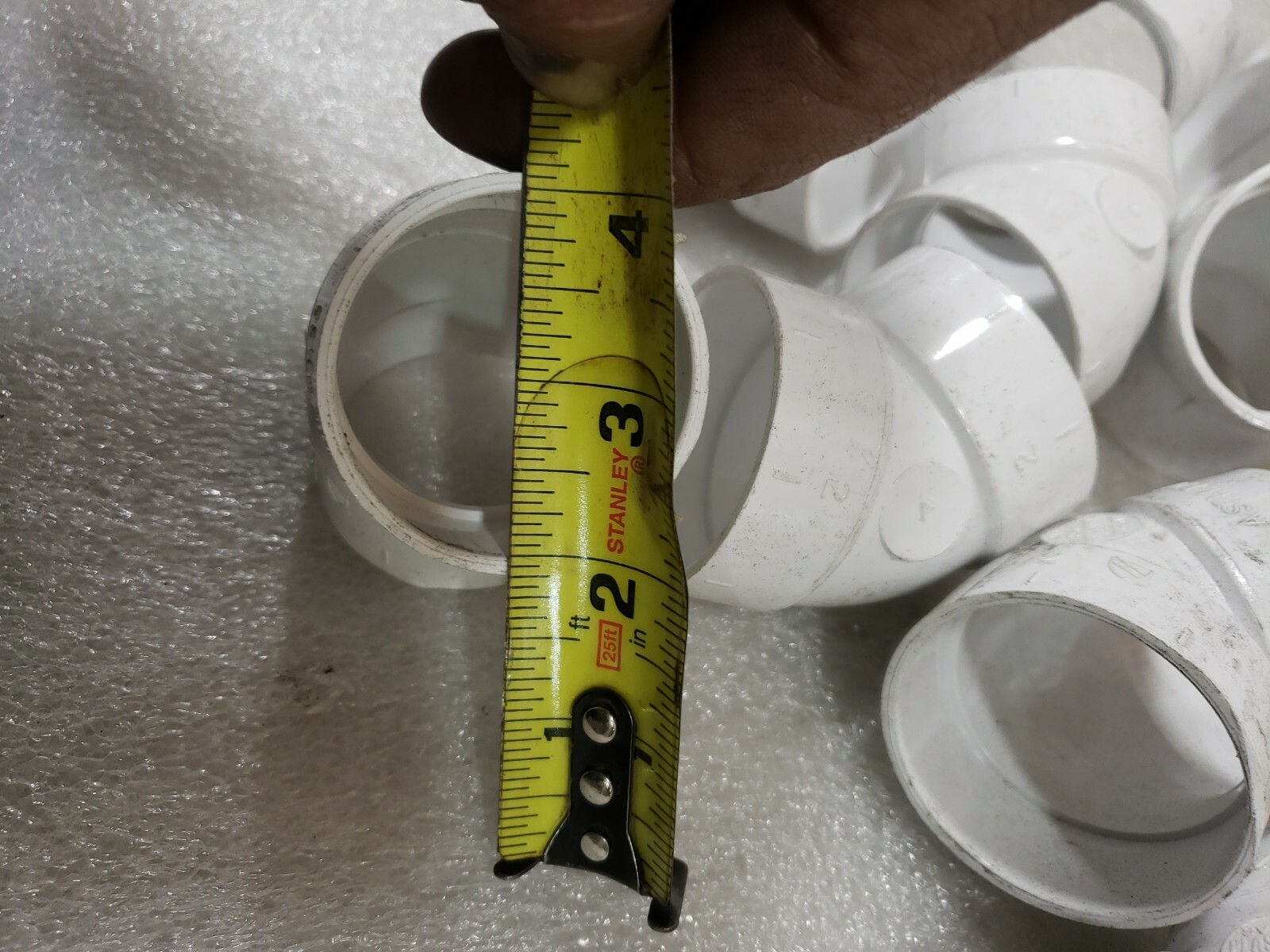 Central Vacuum 2″ PVC 45 degree elbow – Used for rough-in lot of 25 liquidation