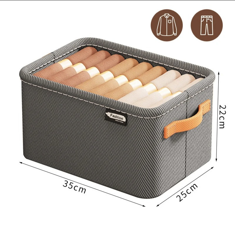 1pc Thick Clothes Organizer Box Pants Sweater Drawer Wardrobe Storage – NEW