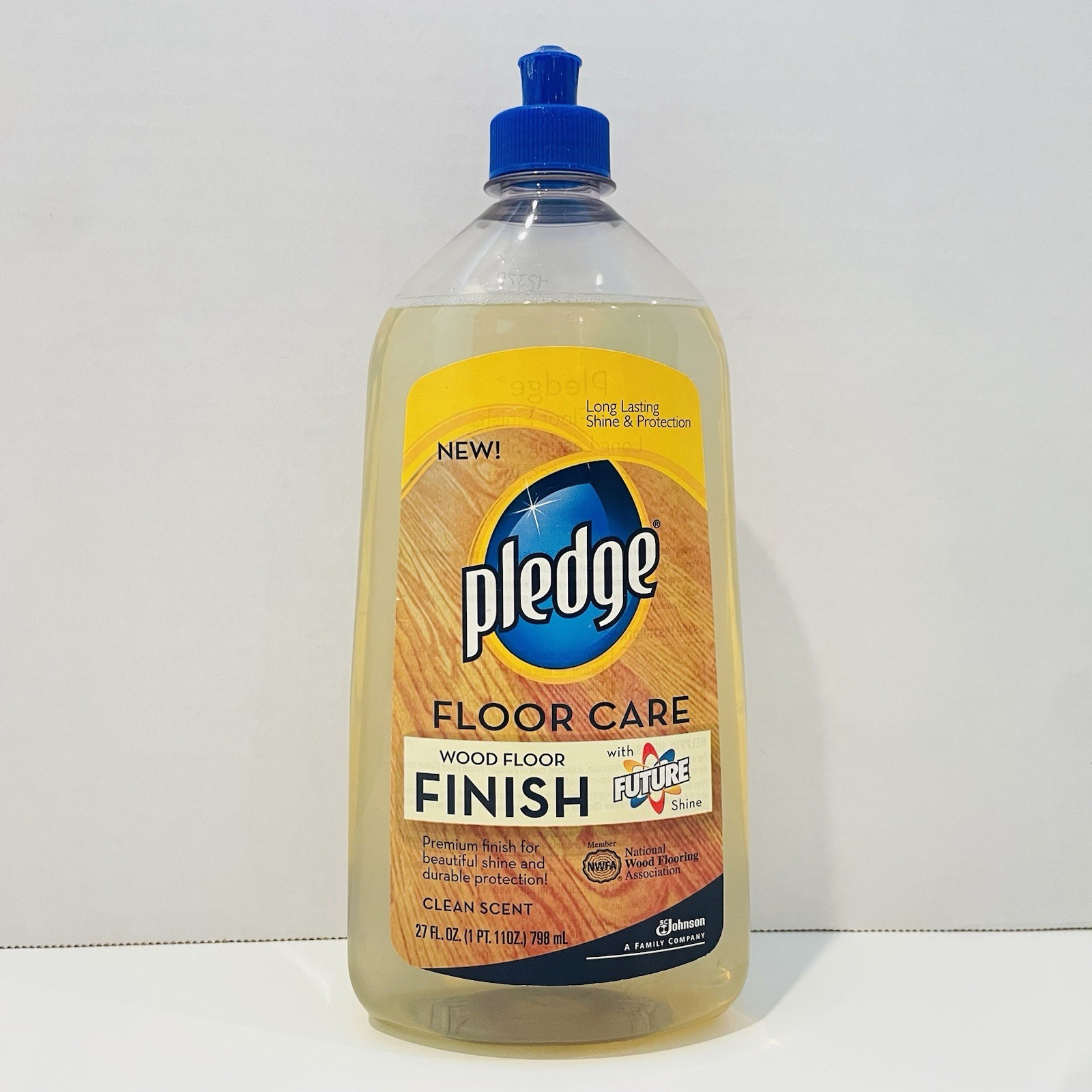 Pledge Floor Care Wood Floor Finish with FUTURE Shine, Clean Scent, 27 Fl Oz
