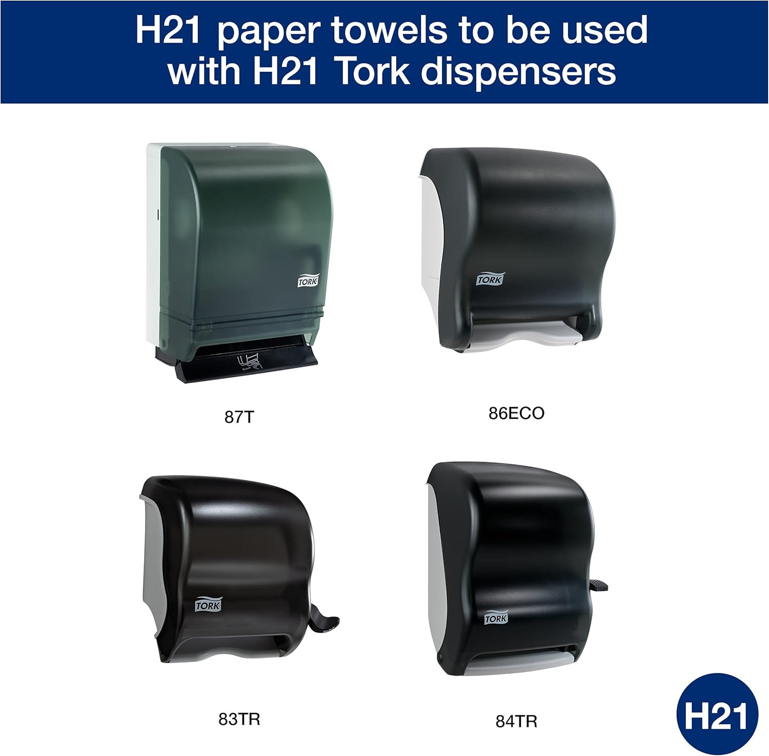 Natural Paper Hand Towel Roll H21, 6 Rolls X 800 Ft, RK8002