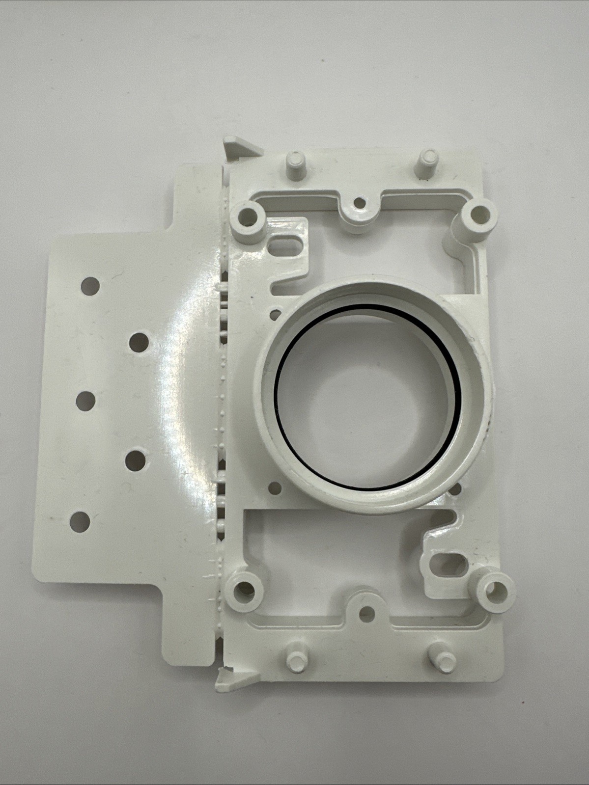 Plastiflex Central Vac Mounting Plate SV8001 +Full Door Face Plate Almond SV8030