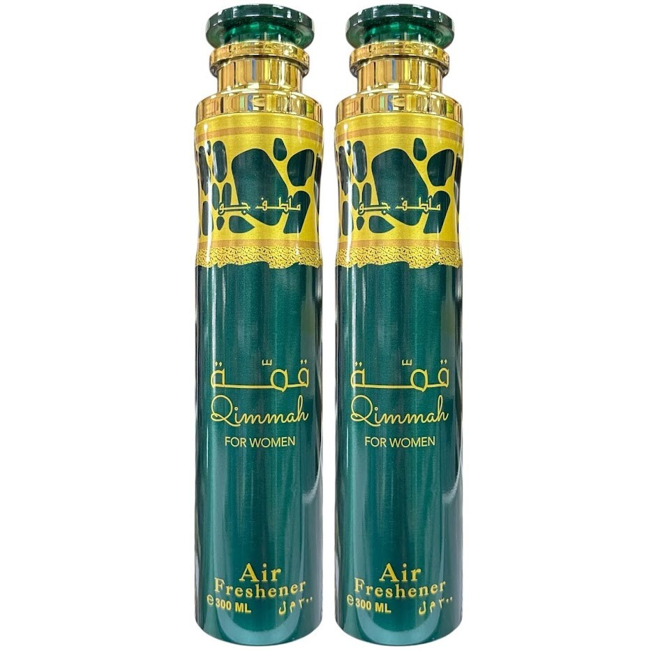 Lattafa Qimmah for Women Air Freshener 300ml Perfume Arabian Spray (1 or 2 Pack)