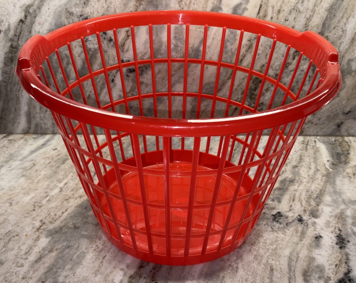 Large Slotted Plastic Laundry Red Basket 12×17.5-in-Brand New-SHIPS N 24 HOURS