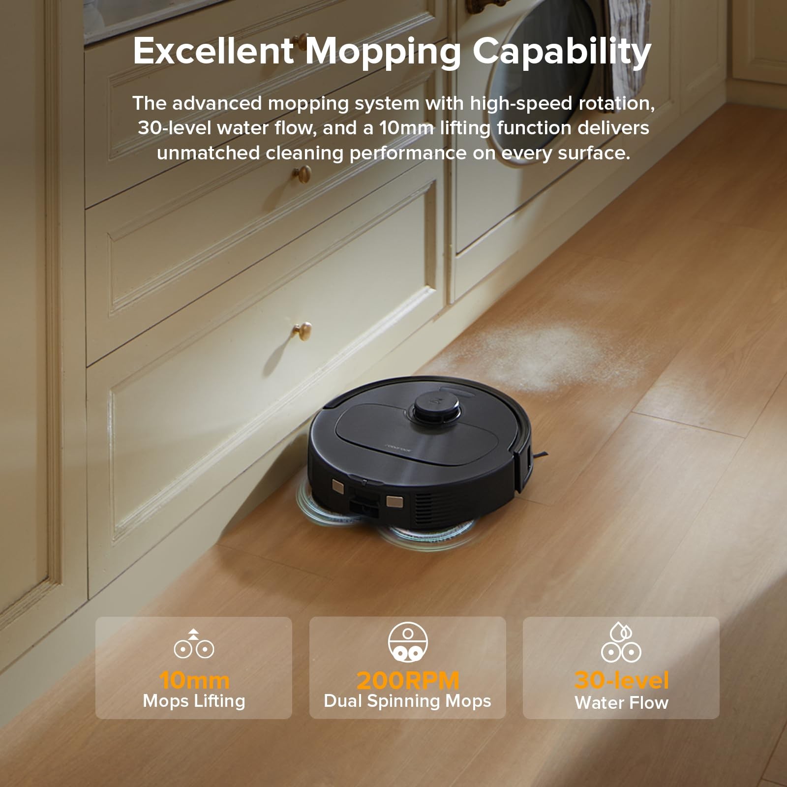 roborock Qrevo Series Robot Vacuum and Mop 8000Pa Suction Upgraded from Qrevo S