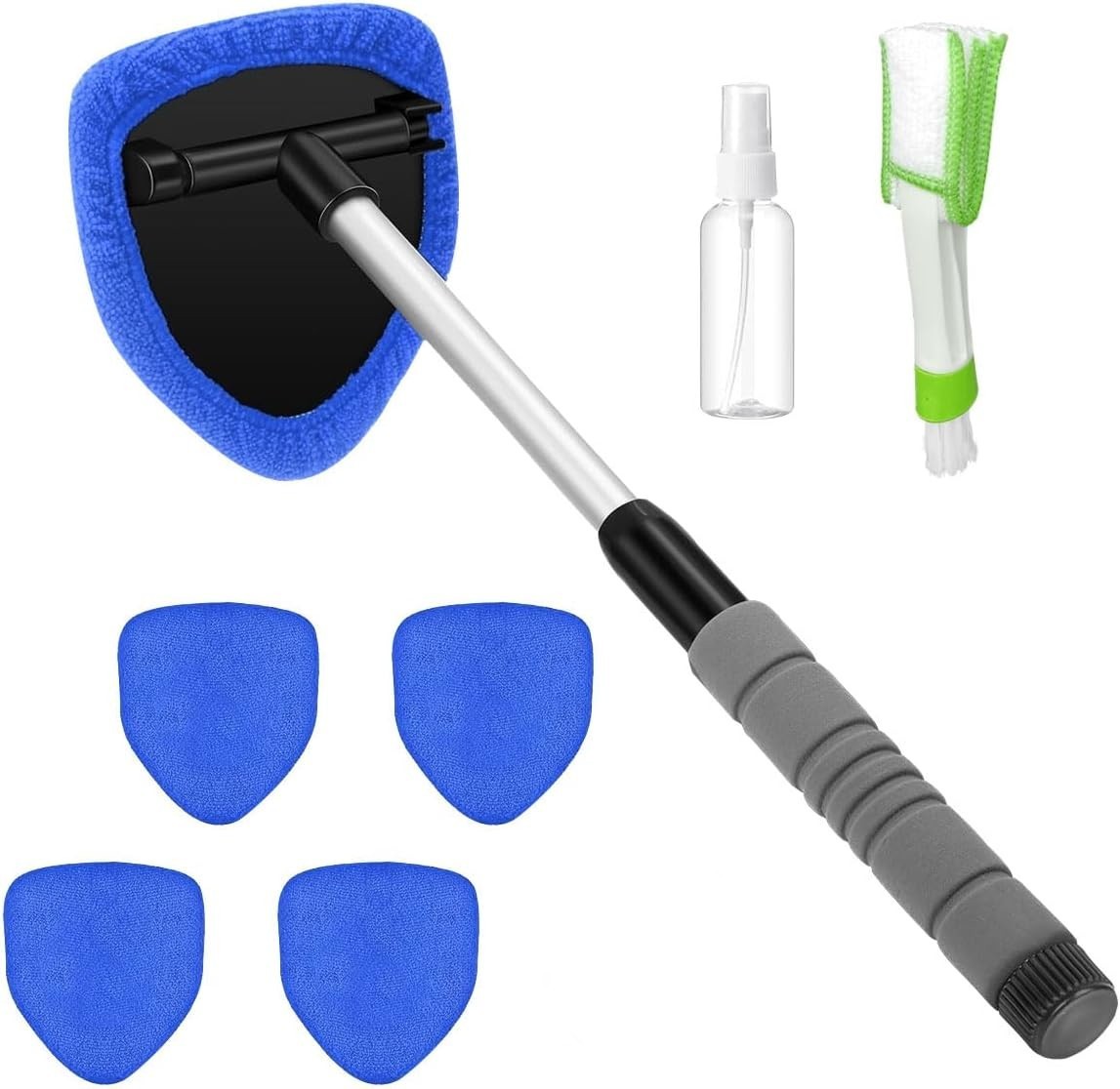Windshield Cleaning Tool Car Window Glass Wiper Cleaner Brush Pad Extendable