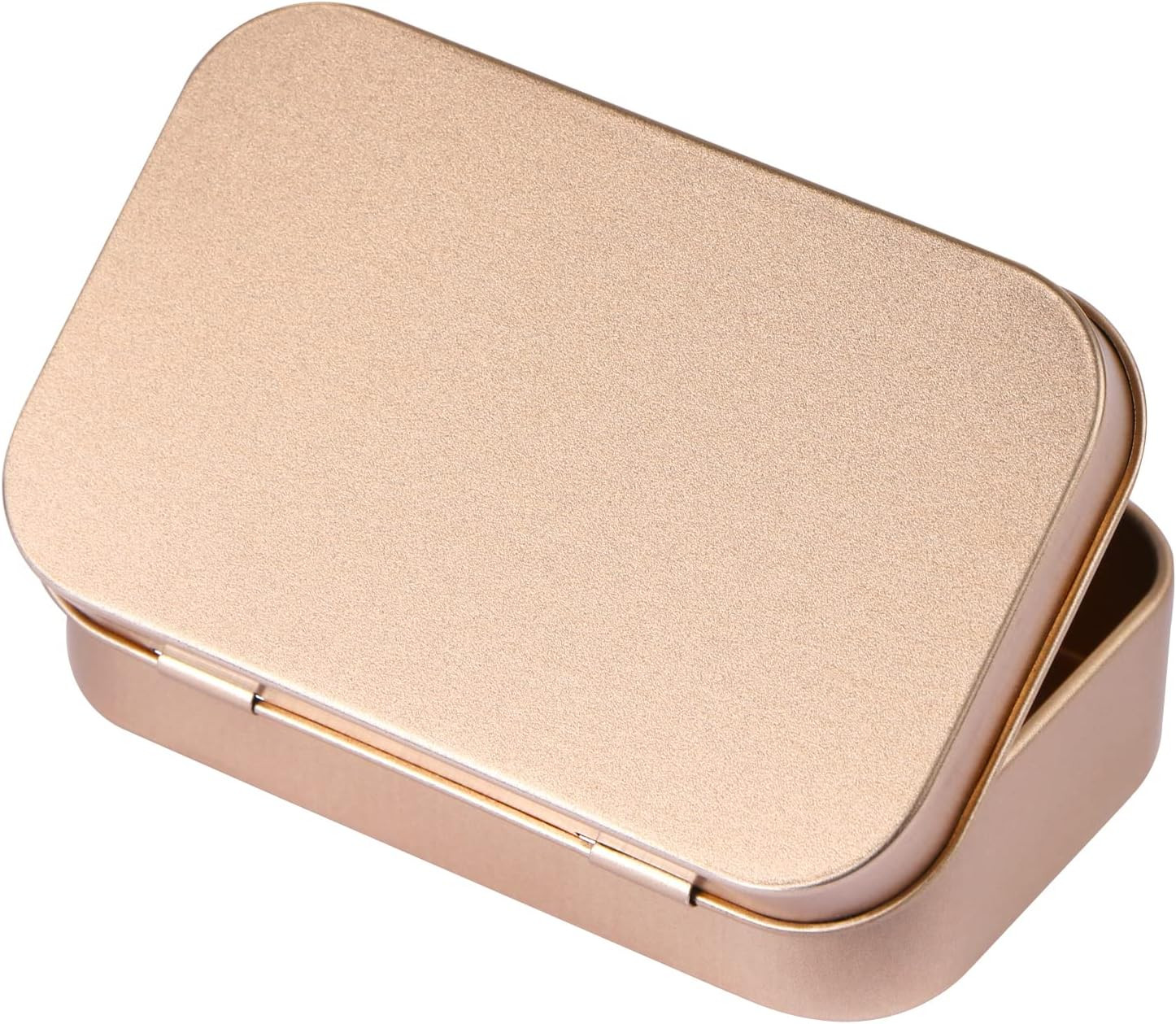 Metal Hinged Tin Box Container Mini Portable Small Storage Kit with Lid 3 Pcs