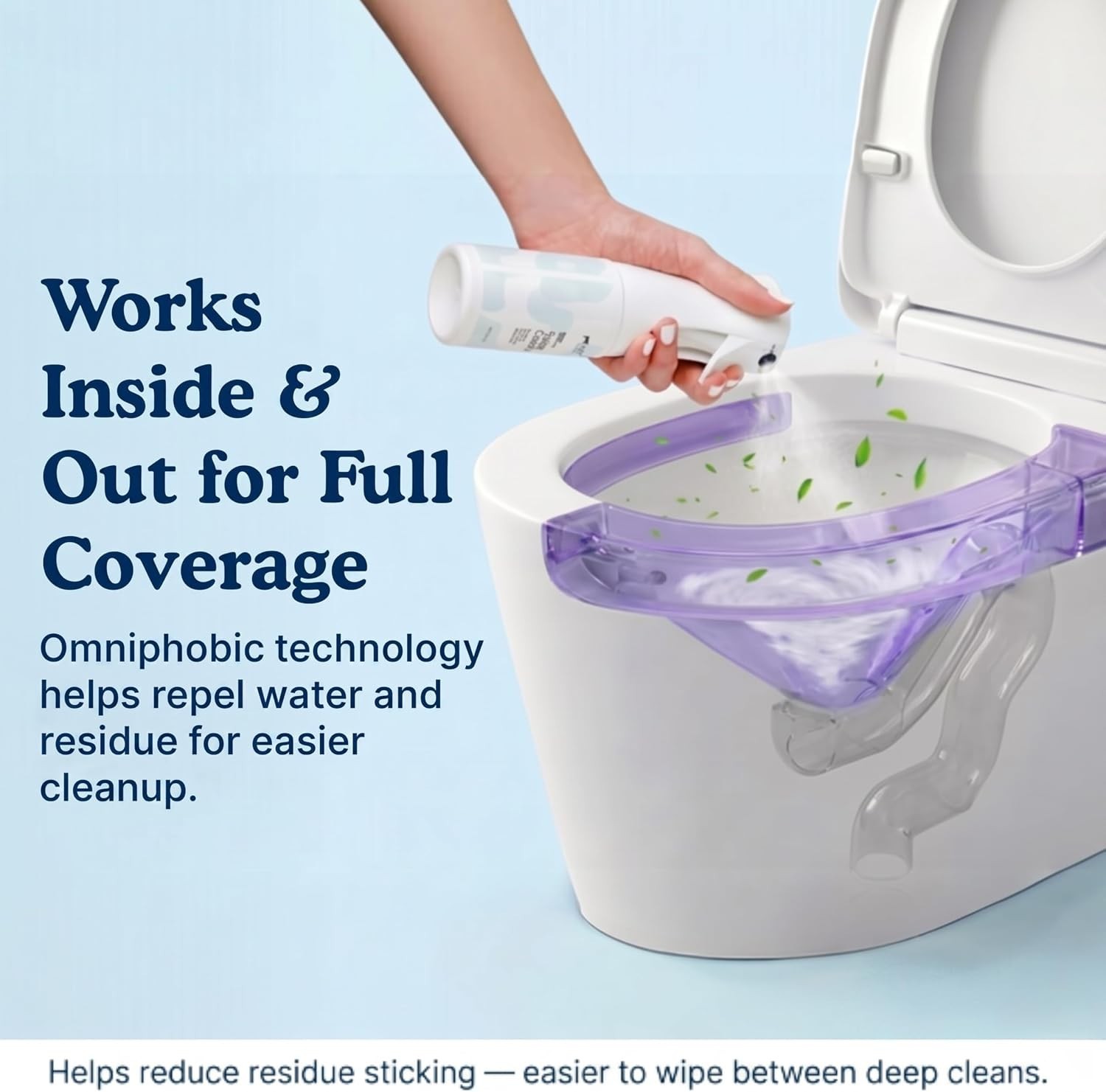 Toilet Coating Spray for Ceramic & Porcelain Bowls, Liquid Surface Coating De…