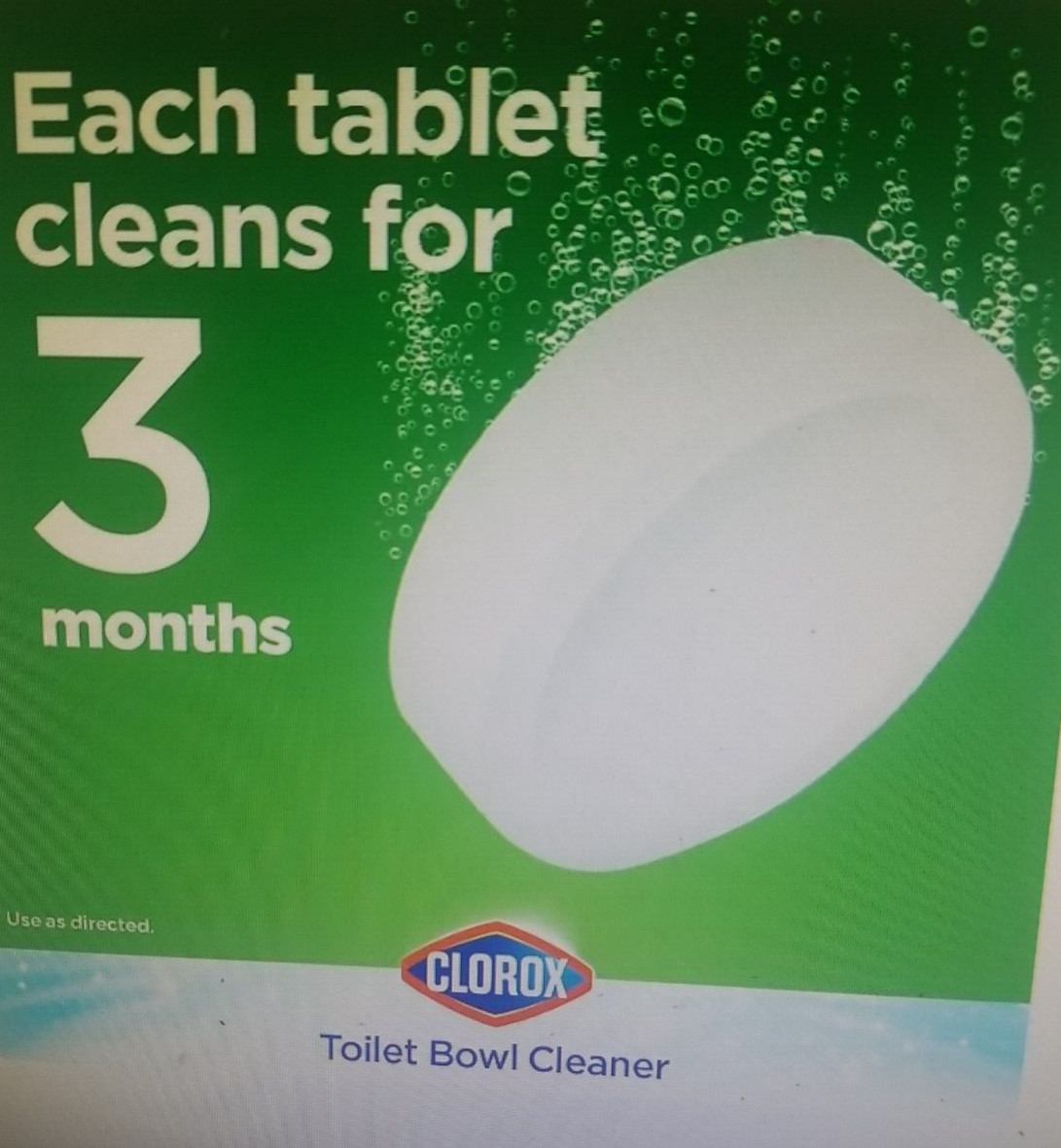 ULTRA CLEAN TOILET BOWL CLEANER TABLETS, CLEANS & DEODORIZES (3.5 oz, 6 Ct)