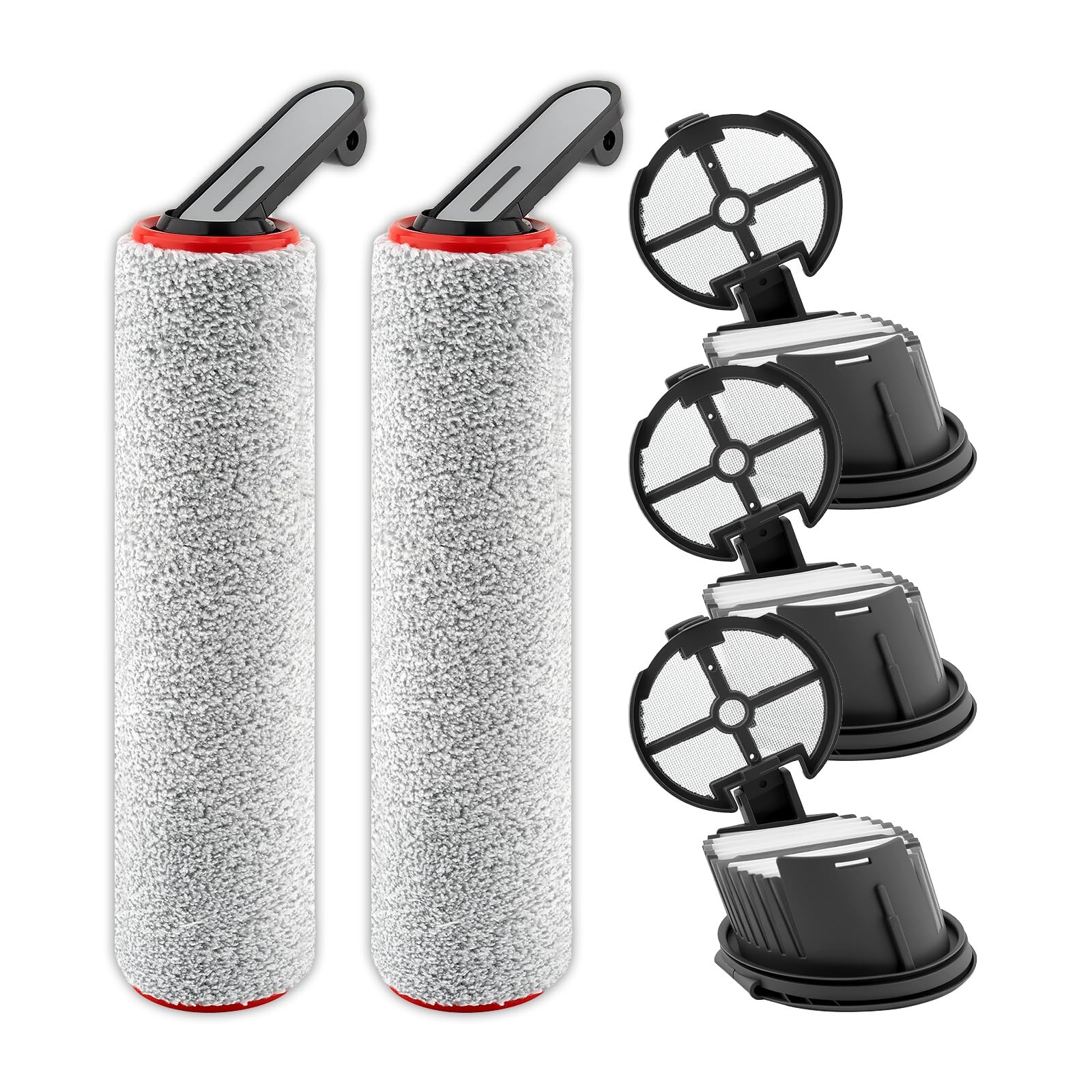 (5 Pack) H14 Roller Brushes and HEPA with Dreame H14 Cordless Wet and Dry Vac…