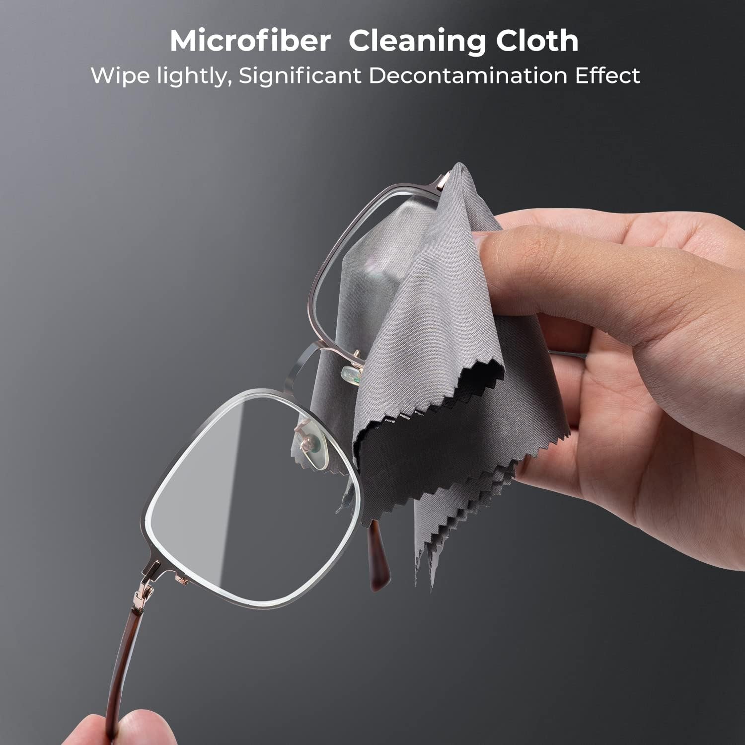 KF Concept 10 Pack Lens Cleaning Cloth 15X18CM, Washable Reusable Microfiber