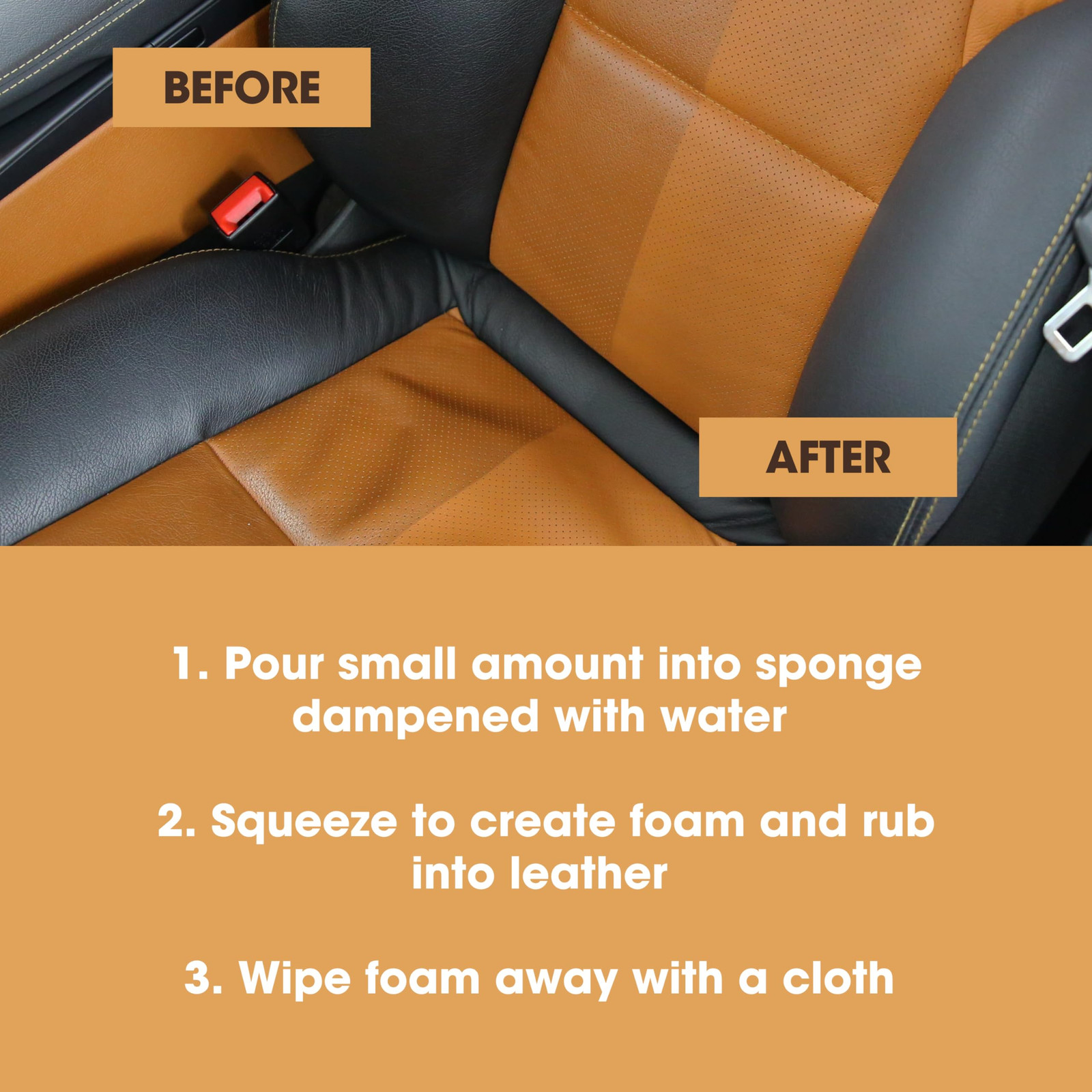 Leather Cleaner | Non-Toxic | Removes Dirt & Grime | All-Purpose Cleaning Sol…