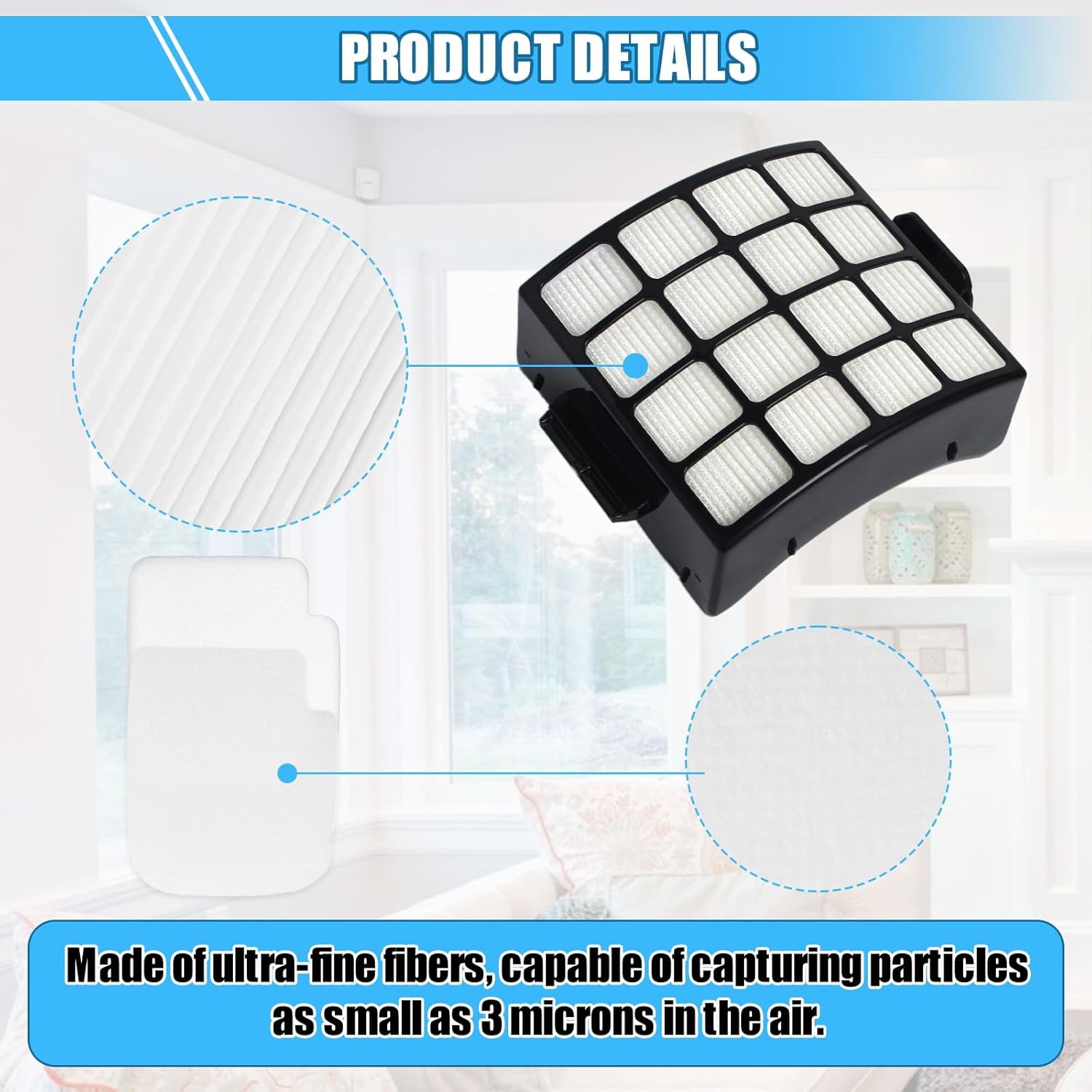 Replacement Shark AZ3002 Filters For Shark Stratos Duoclean Powerfins Hairpro