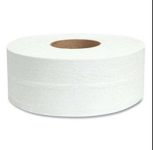 Morcon Tissue Jumbo Bath Tissue, Septic Safe, 2-Ply, White, 12 Rolls/Carton