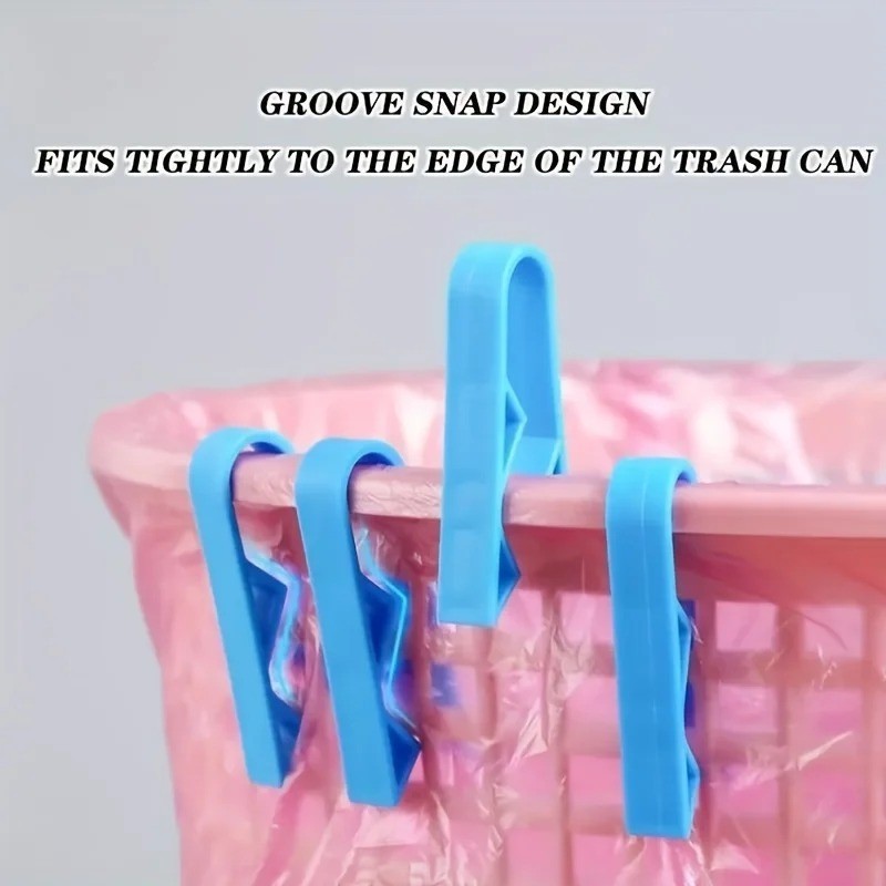 10PCS Trash Bag Clips Non Slip Garbage Bag Holder Kitchen Organizer Clips Set