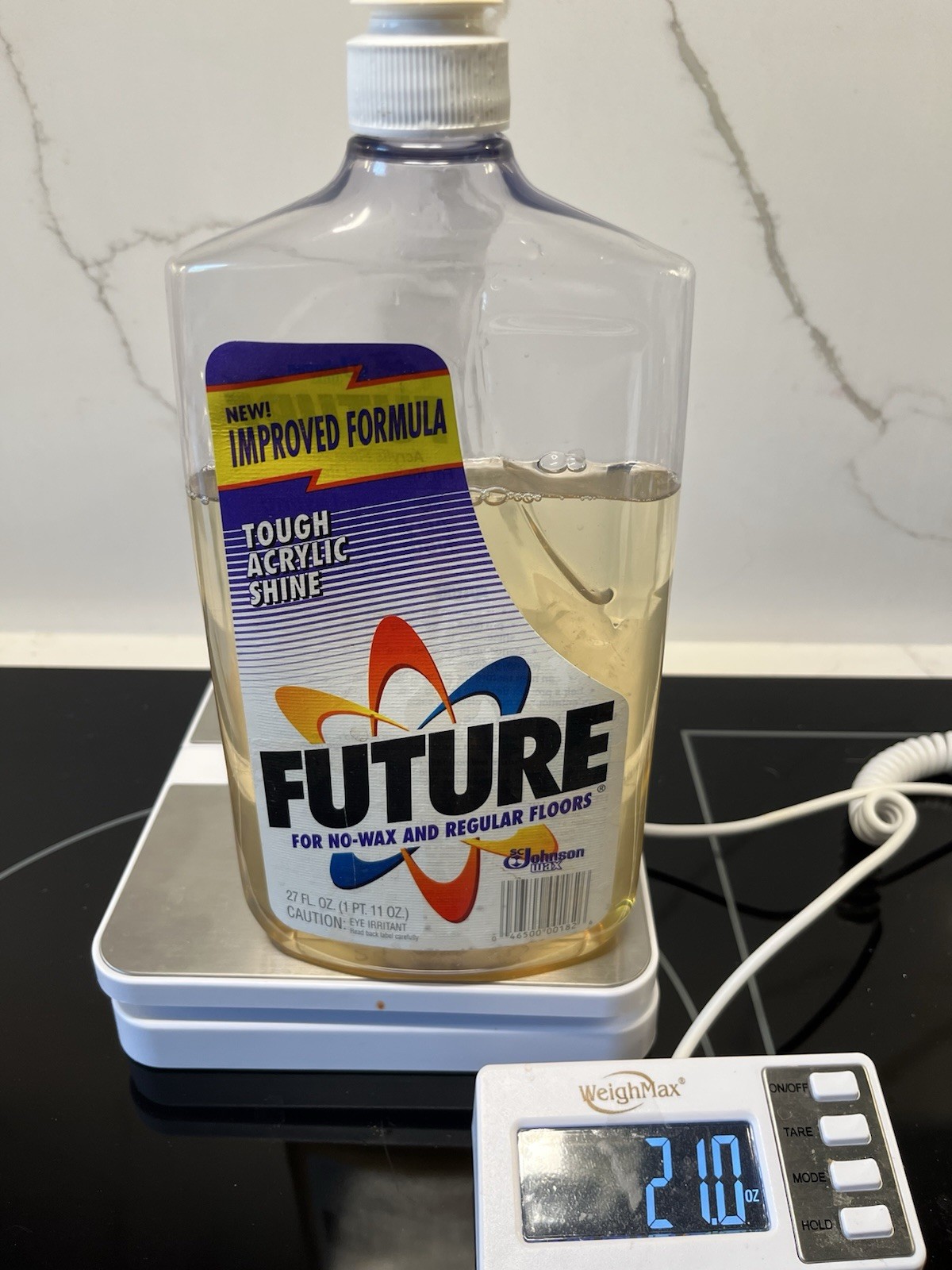 RARE Vintage 1992 FUTURE Premium No-wax Floor Finish 27 oz Johnson 21oz/27oz